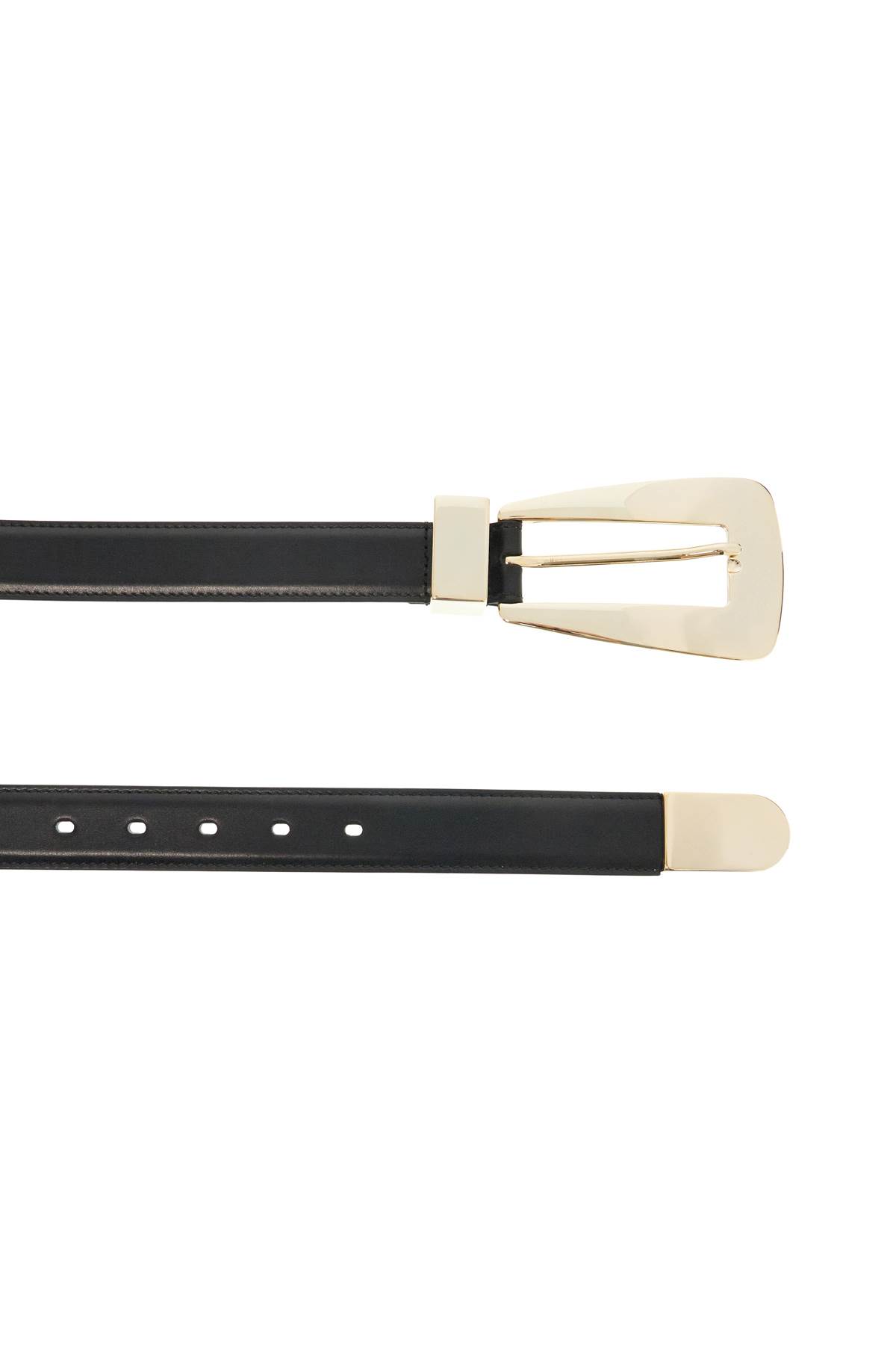 Shop Khaite Lucca Belt In Black (black)