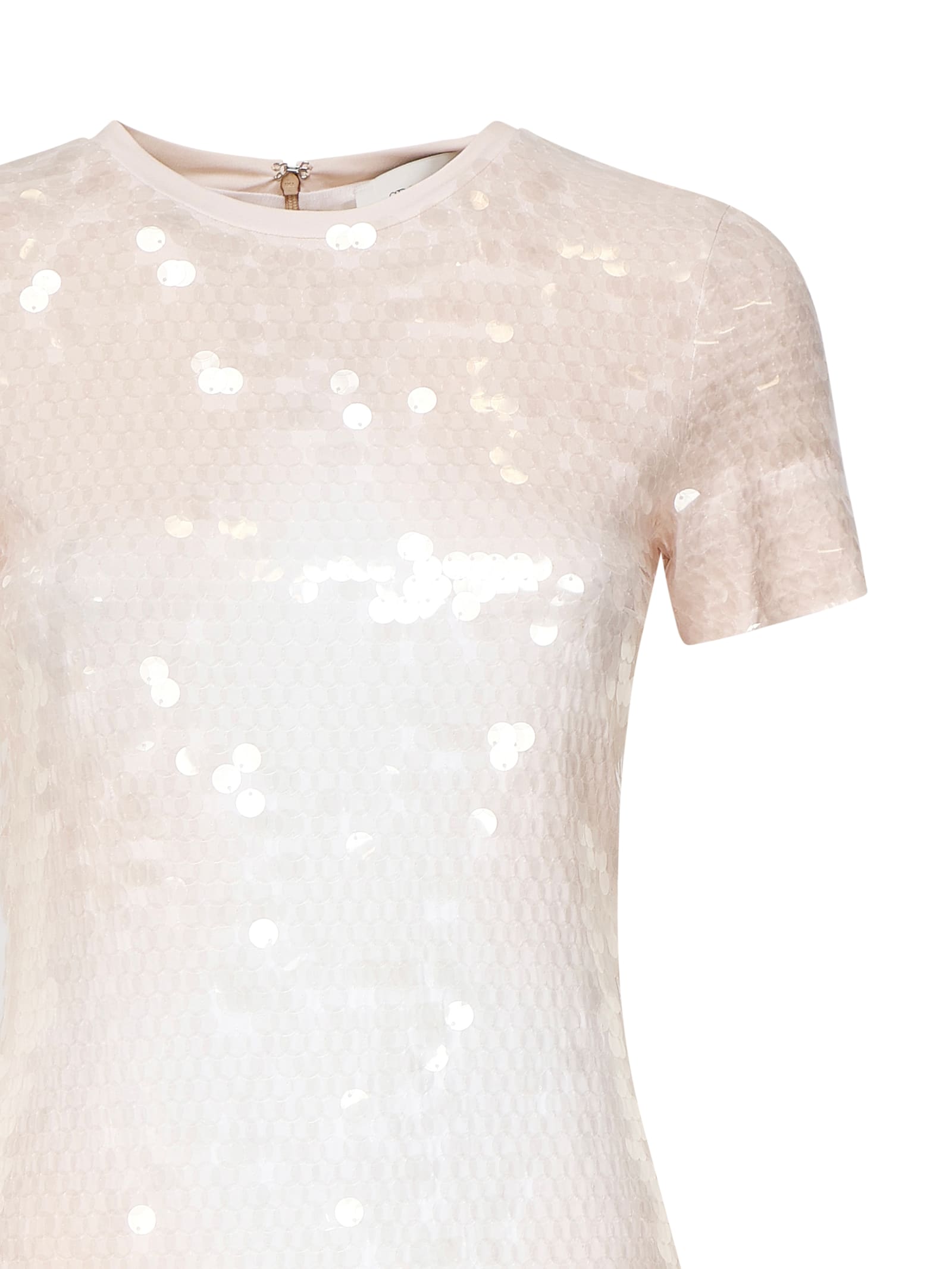 Sportmax Slit Back Midi Dress With Sequin Embellishment
