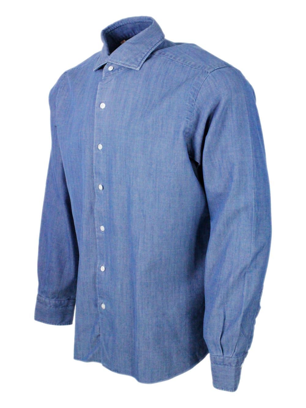 Shop Barba Napoli Shirt In Denim