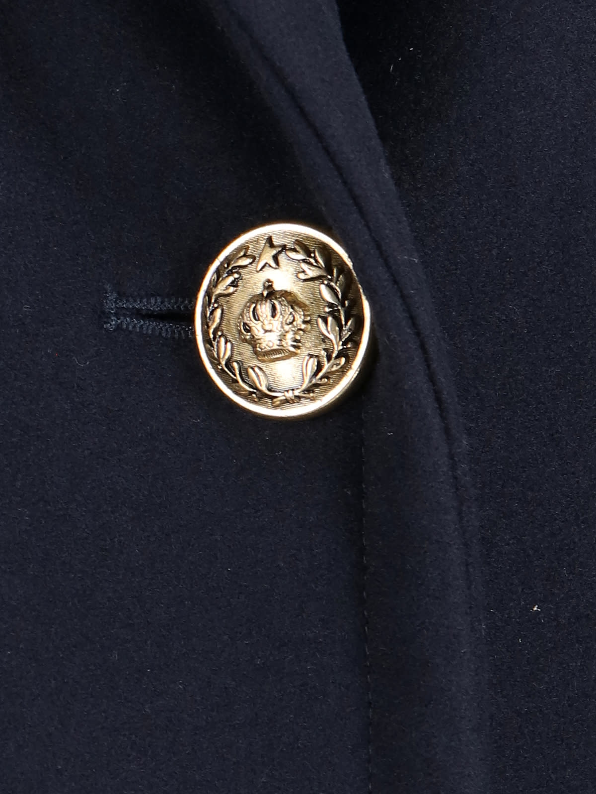 Golden Goose Cocoon Single-breasted Coat In Blue