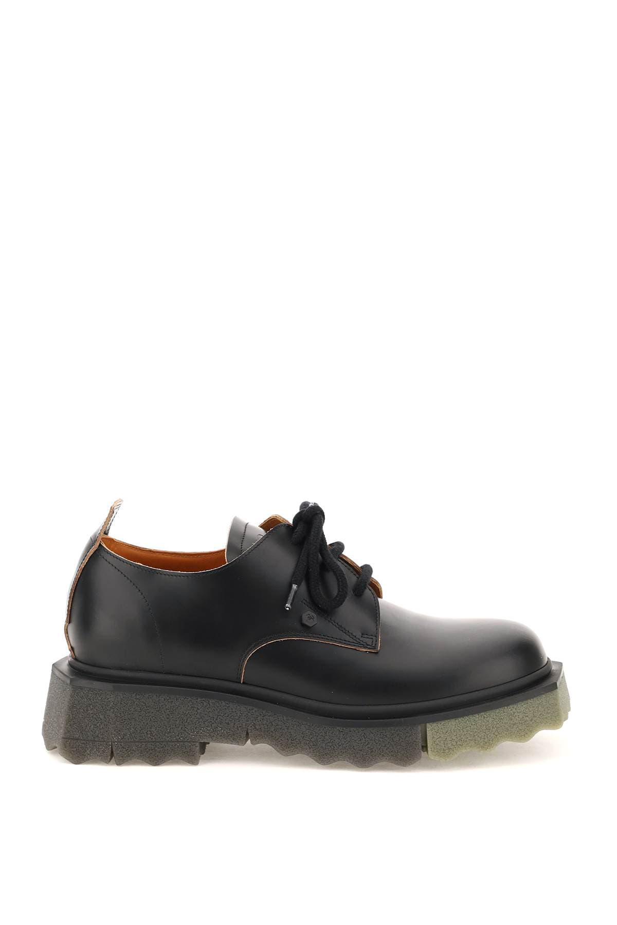 OFF-WHITE SPONGE SOLE LEATHER DERBY SHOES