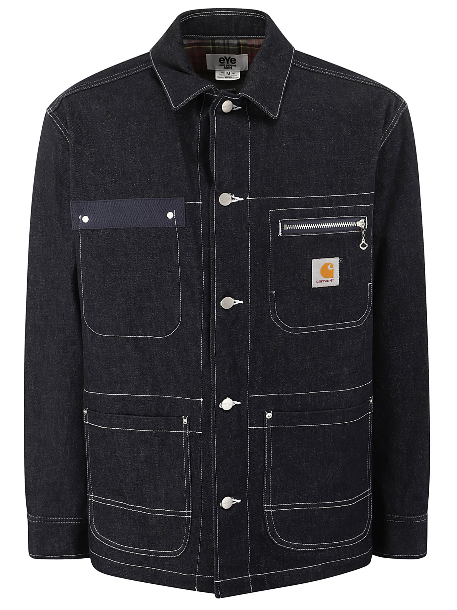 Shop Junya Watanabe Mens Jacket In Indigo