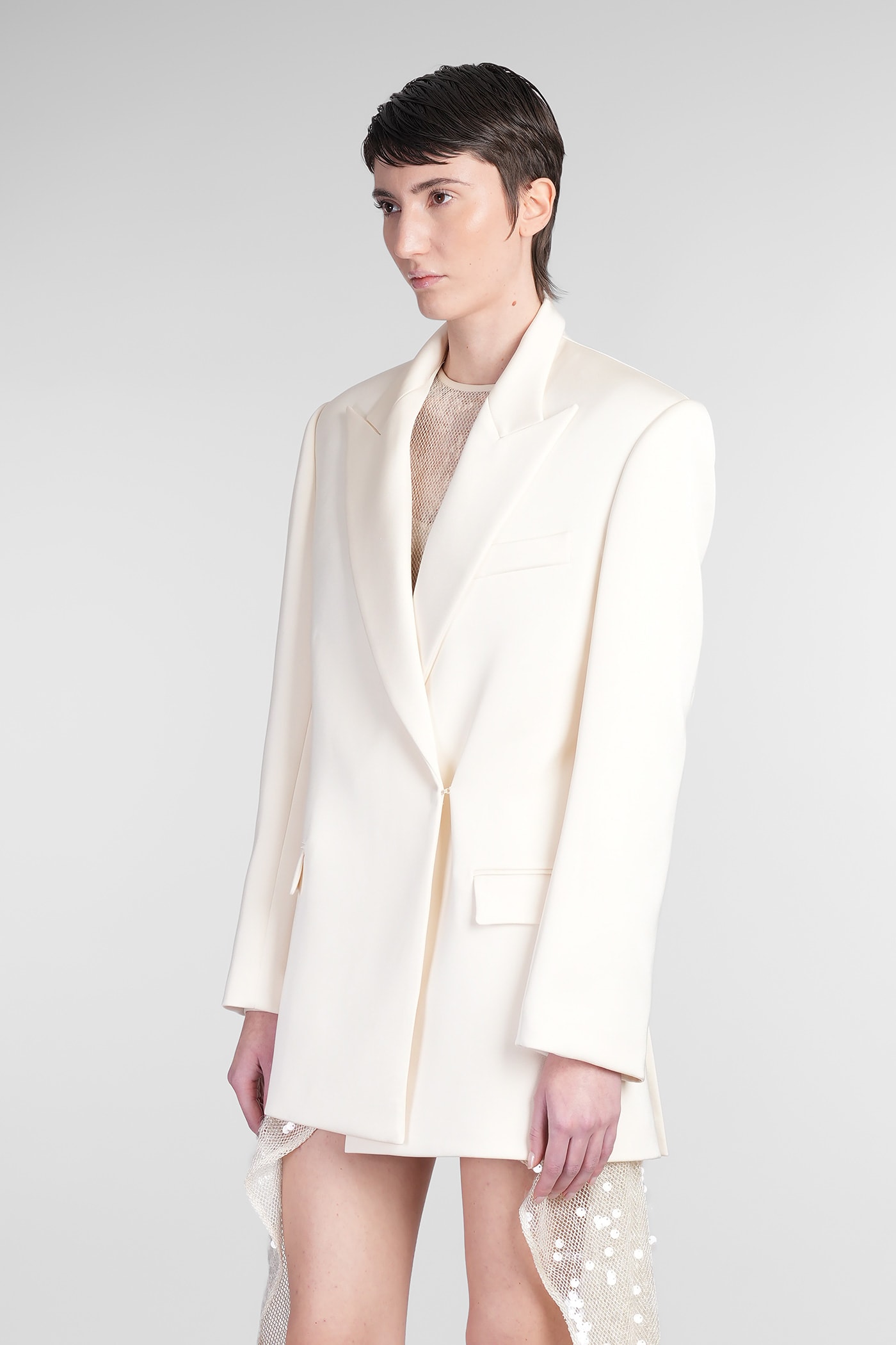 DAVID KOMA BLAZER IN BEIGE TRIACETATE
