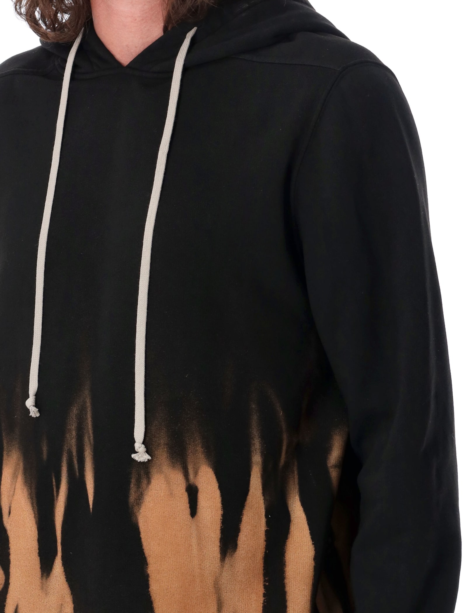 Shop Drkshdw Pullover Hoodie In Black Flames