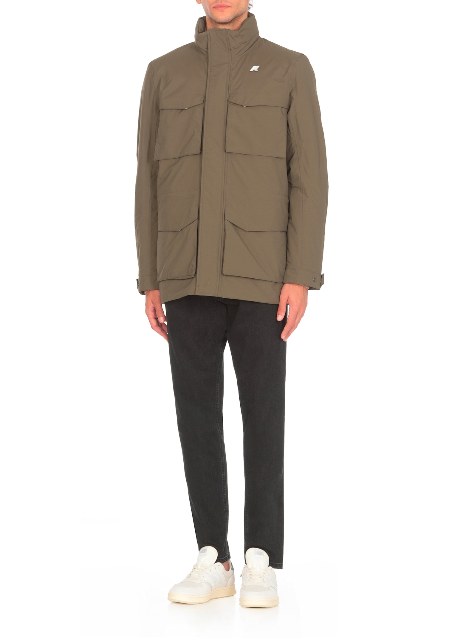 Shop K-way Manphy Ottoman Jacket In Green