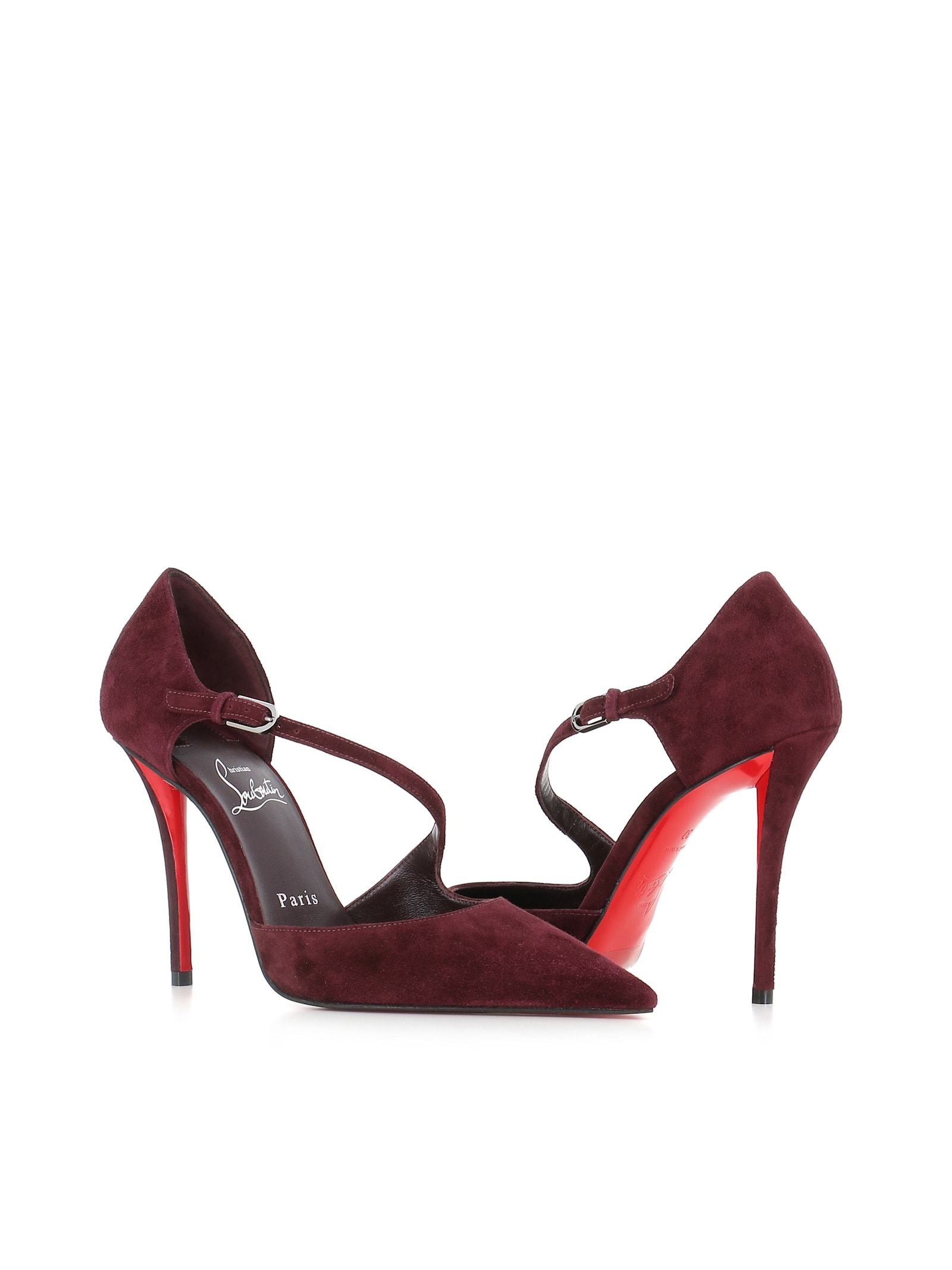 Christian Louboutin Miss Ziggyta 100 Suede Pumps In Red