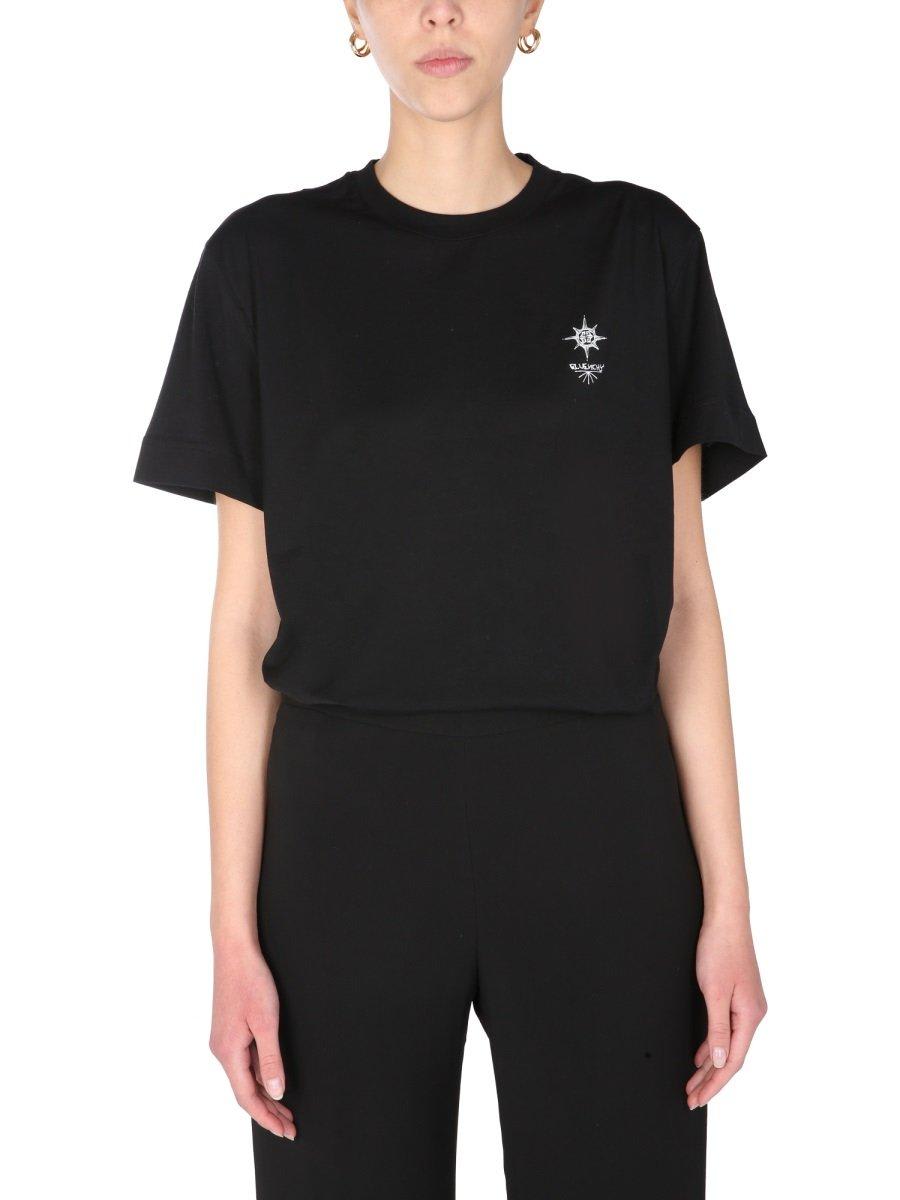 Shop Givenchy Graphic Print T-shirt In Black