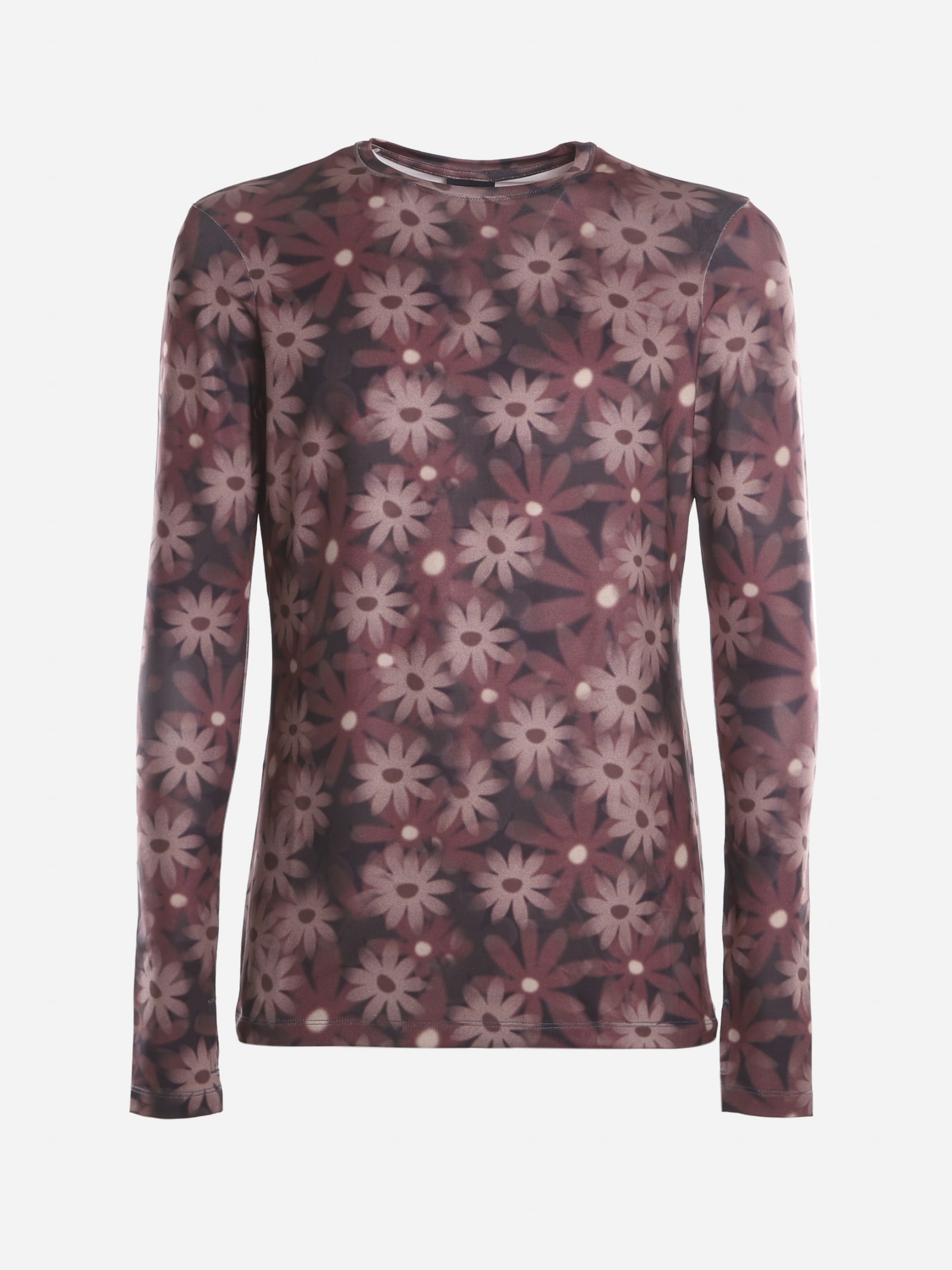 Jacquemus La Second Peau Fleur Sweater With All-over Floral Print