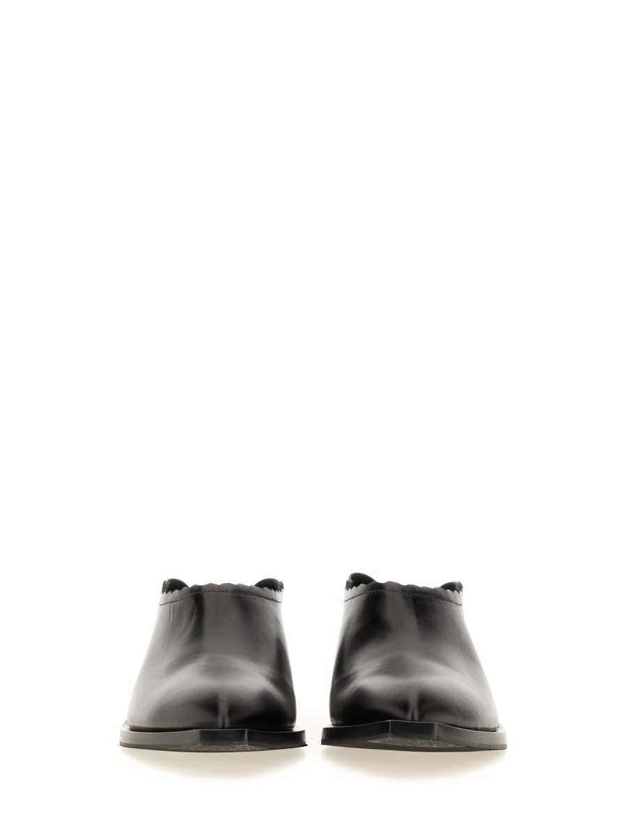 Moschino Couture Shootie Cuban Heel In Black