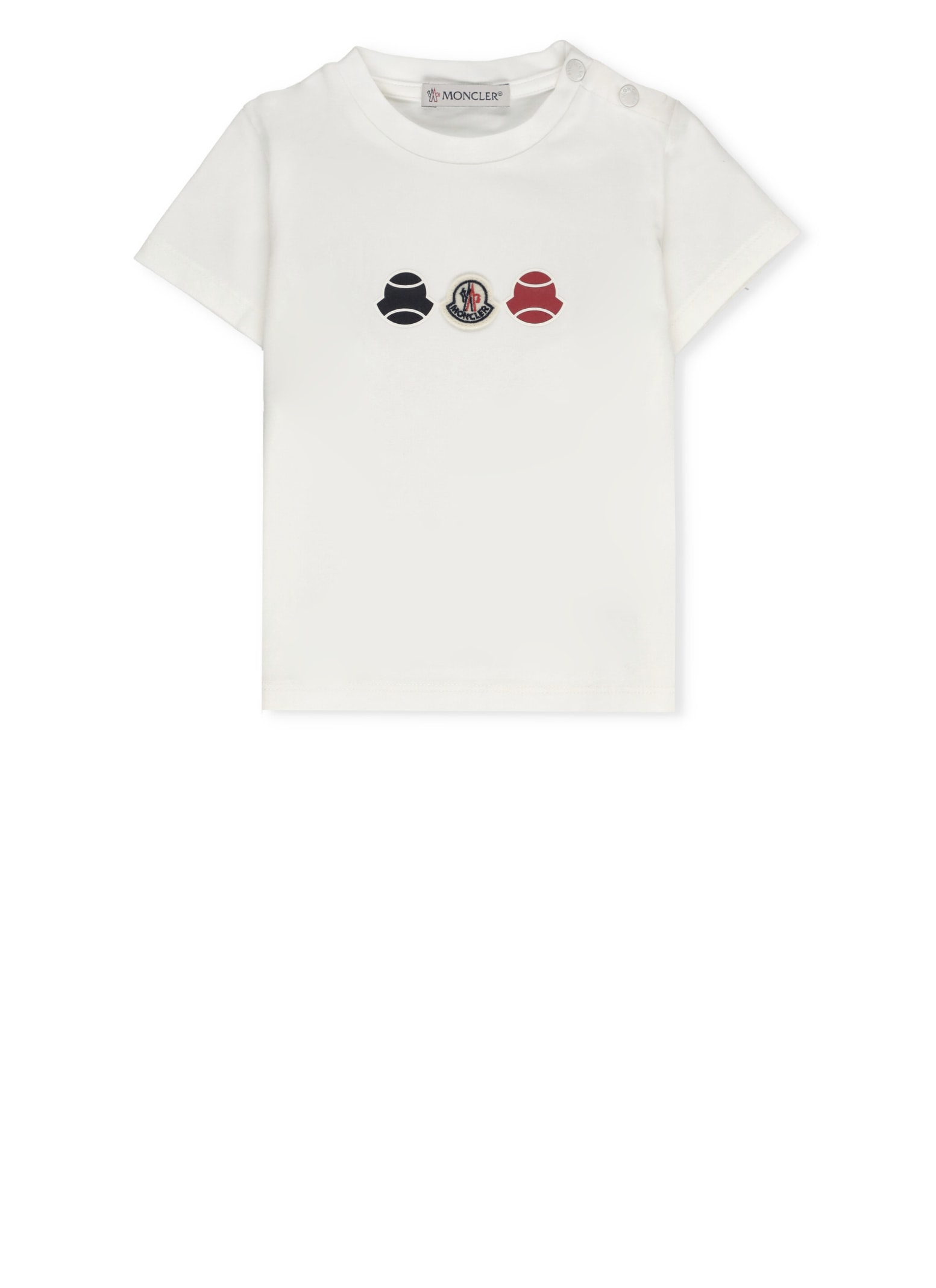 Moncler Babies' T-shirt With Logo In Beige
