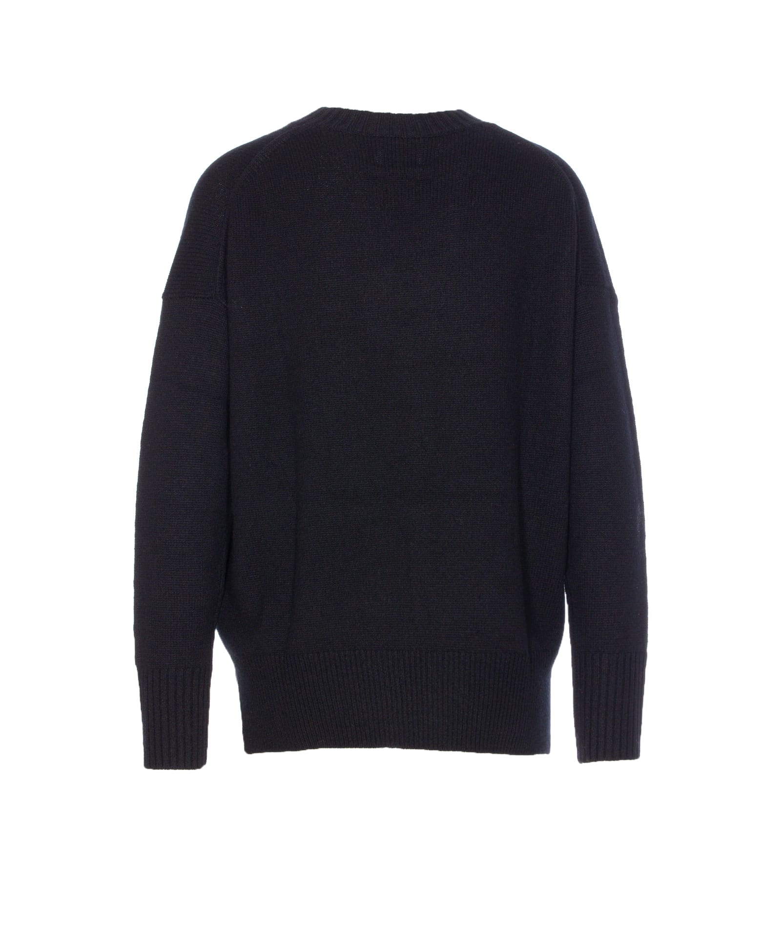 Allude Crew-neck Cashmere Sweater In Blue