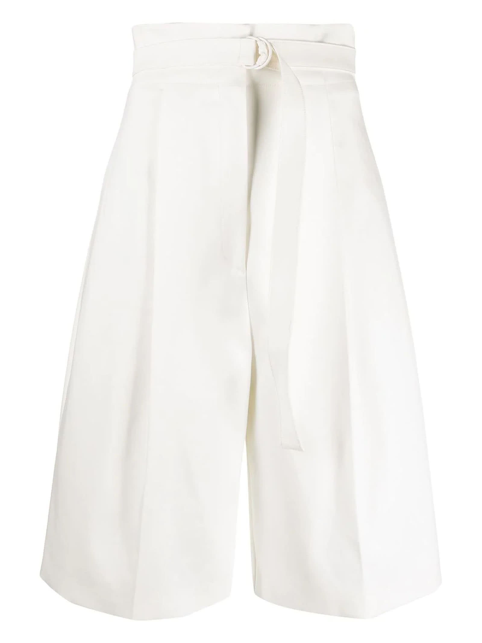 Philosophy di Lorenzo Serafini White Stretch-cotton Shorts
