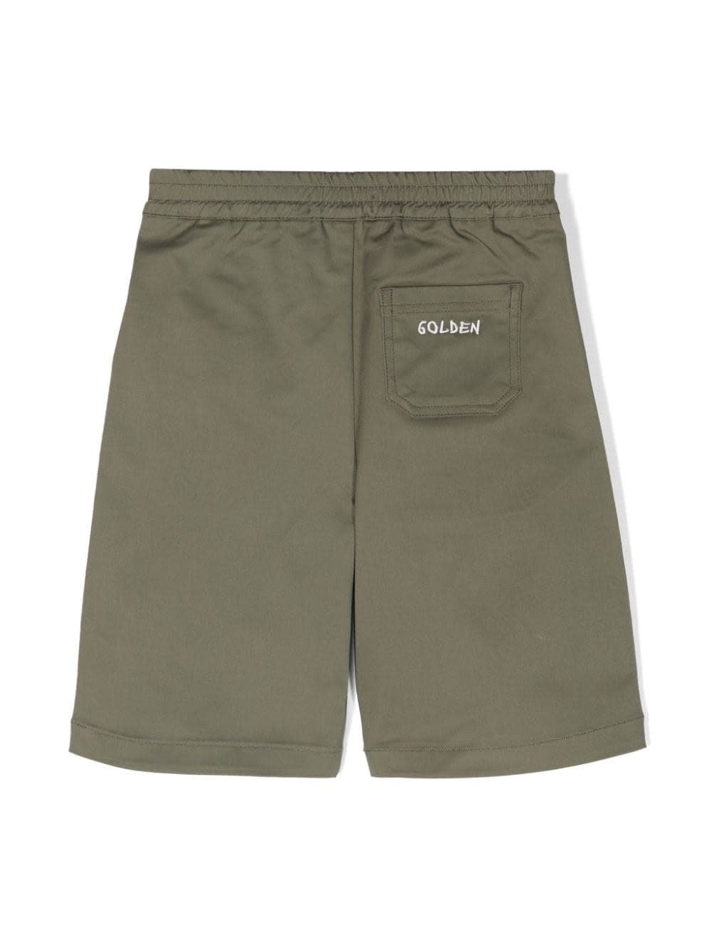 Shop Golden Goose Journey Chino Shorts In Green