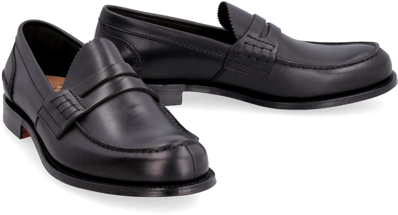 Shop Church's Pembrey Leather Loafers In Black