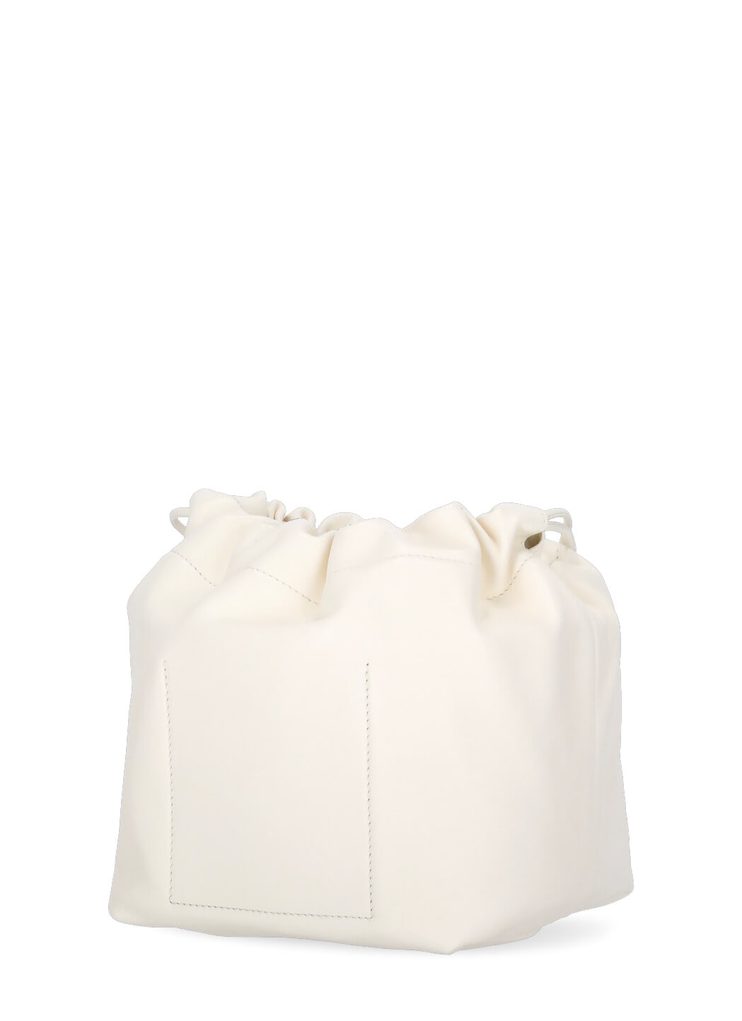Shop Jil Sander Dumpling Shoulder Bag In Ivory