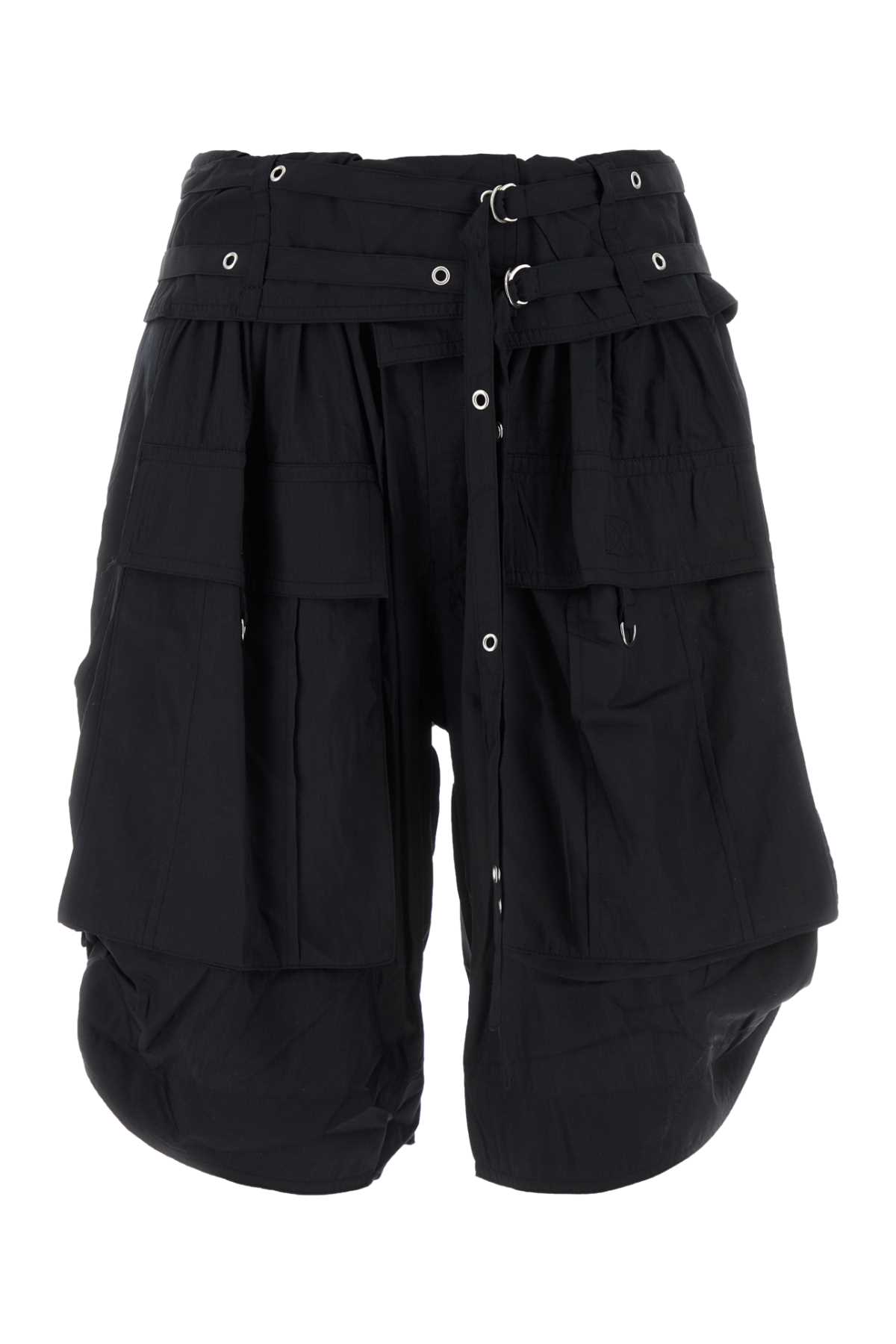 Shop Isabel Marant Black Modal Blend Heidi Bermuda Shorts In Fadedblack