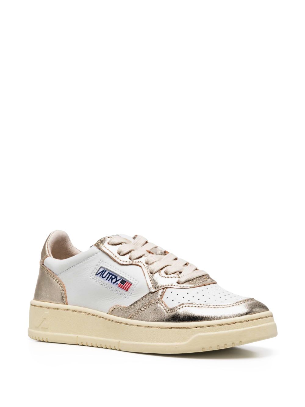 Autry Medalist Low Bicolor White Platinum Sneakers In Multi