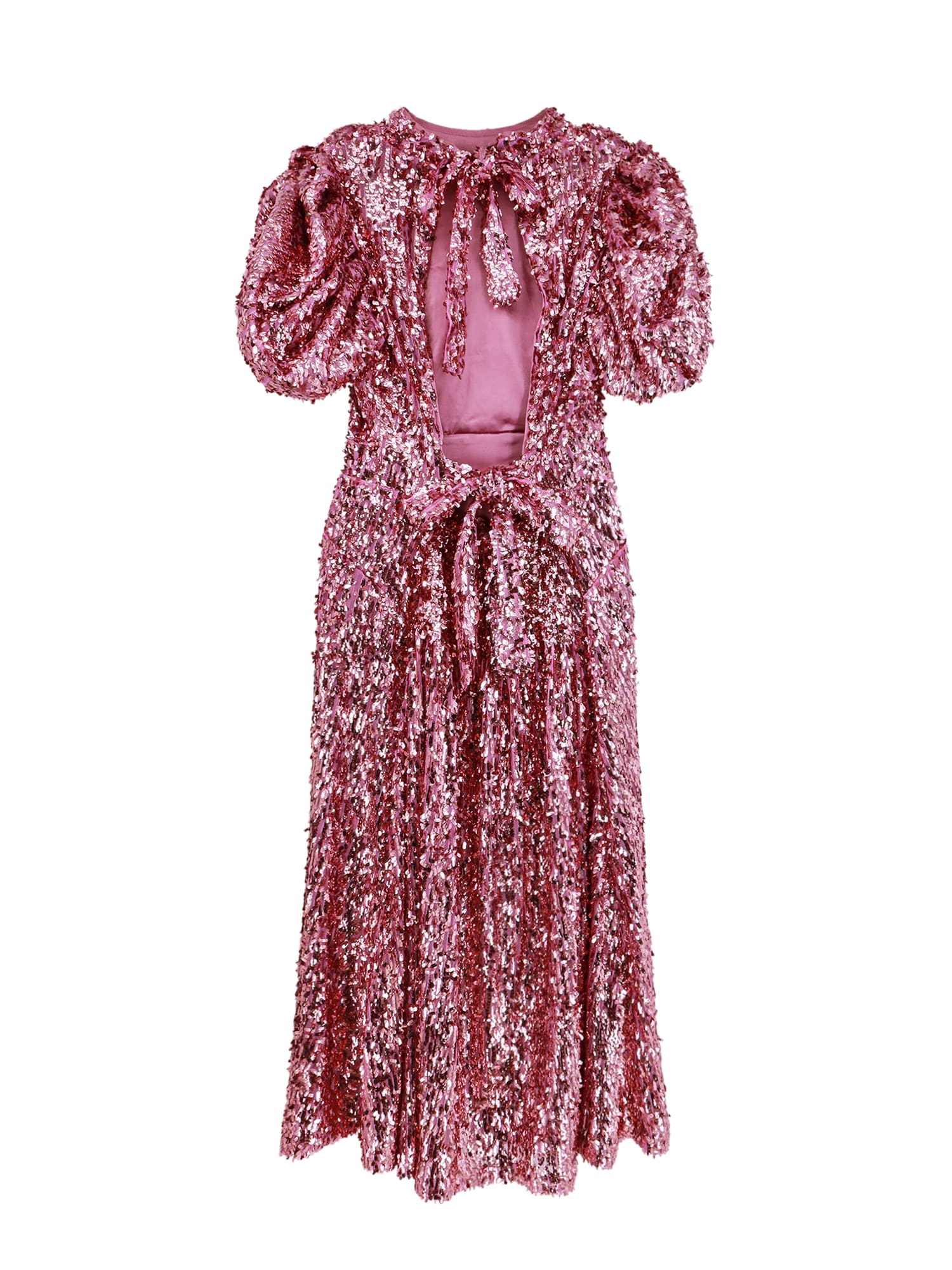 Shop Rotate Birger Christensen Dress In Rosa