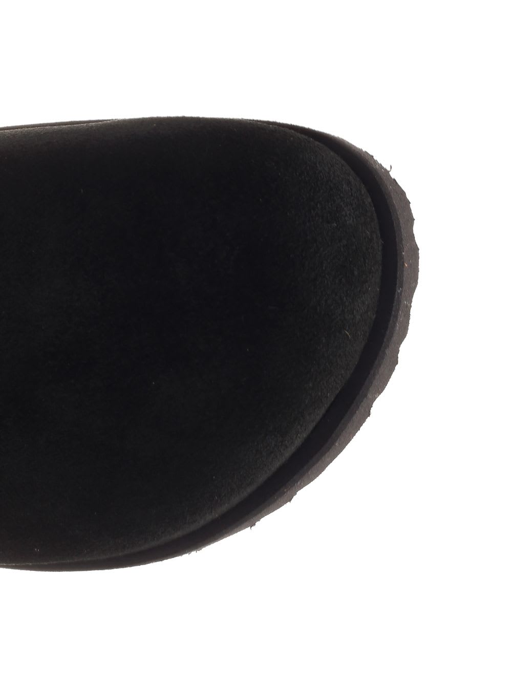 Birkenstock Black And Red Leather Tokio Cazador Flats In Black