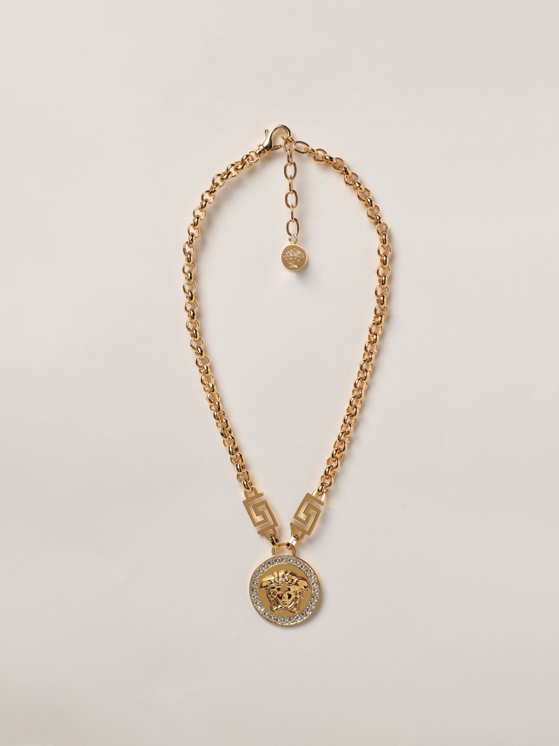 Versace Jewel Icon Medusa Versace Necklace With Crystals