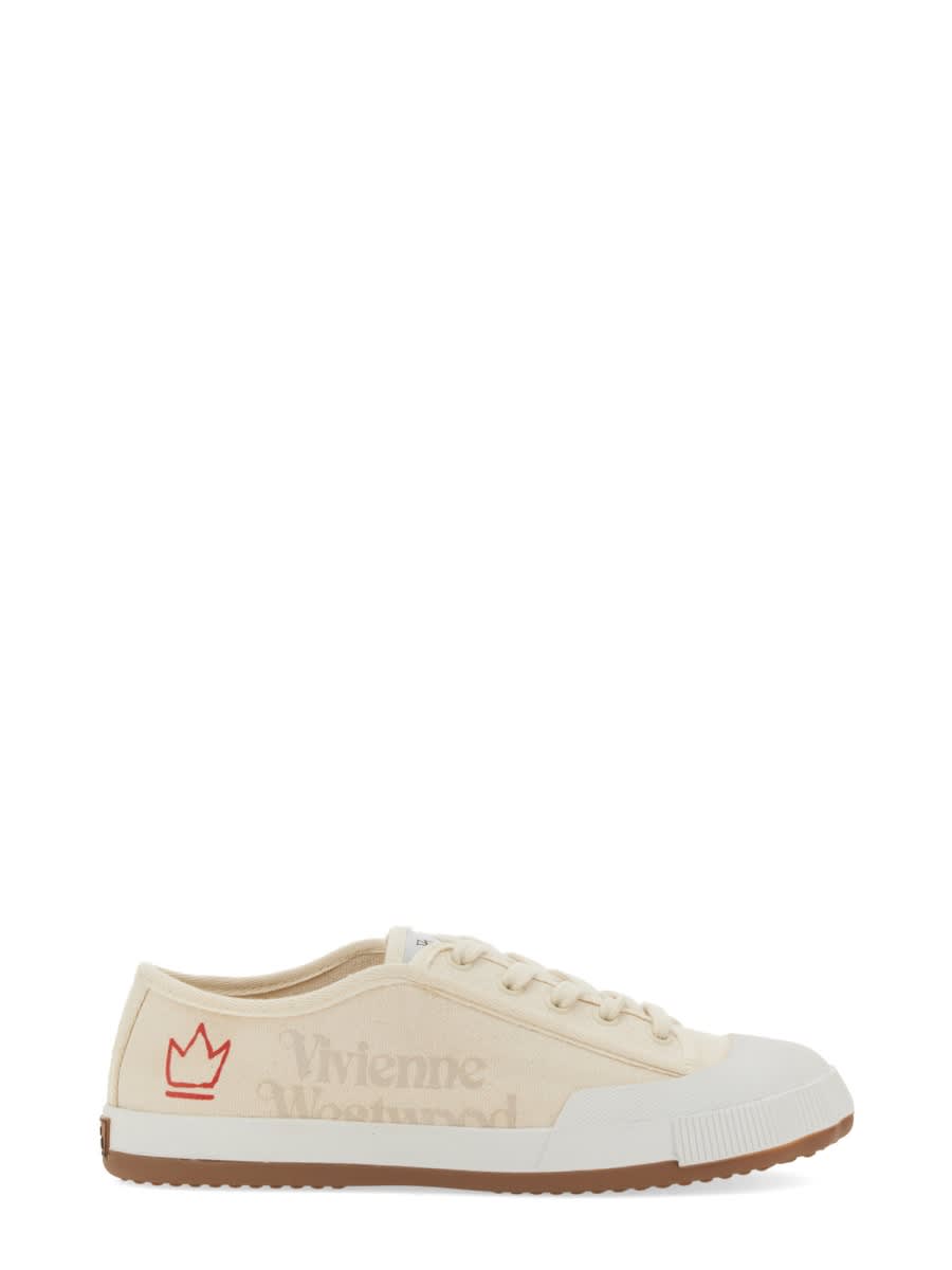 Shop Vivienne Westwood Animal Gym Sneaker In White