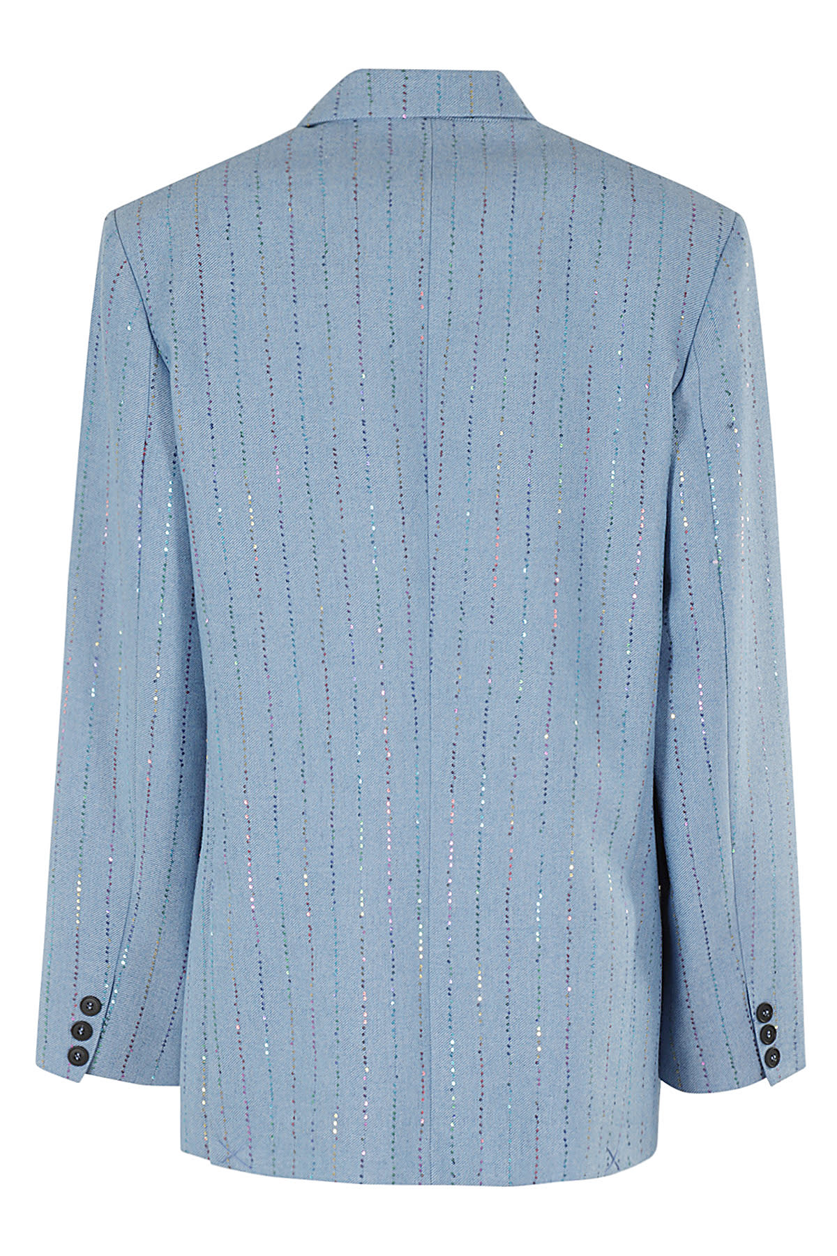 Shop Des Phemmes Oversized Blazer In Dust Blue