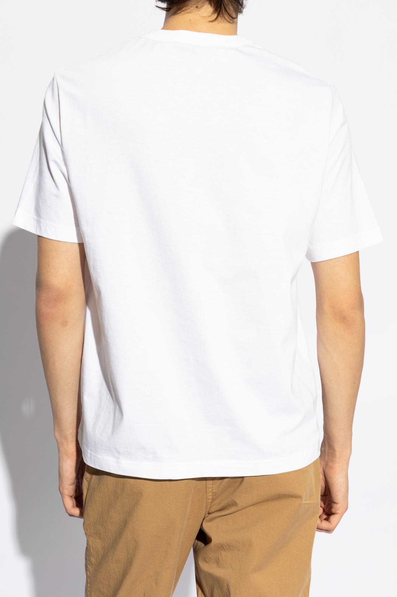 Ps By Paul Smith Ps Paul Smith Skull Square Cotton T-shirt In White