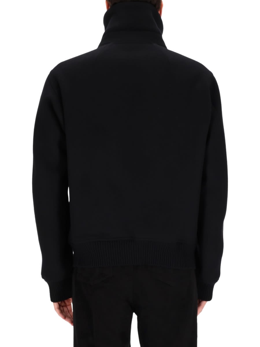Rick Owens Blixa Dracucollar Jacket In Black