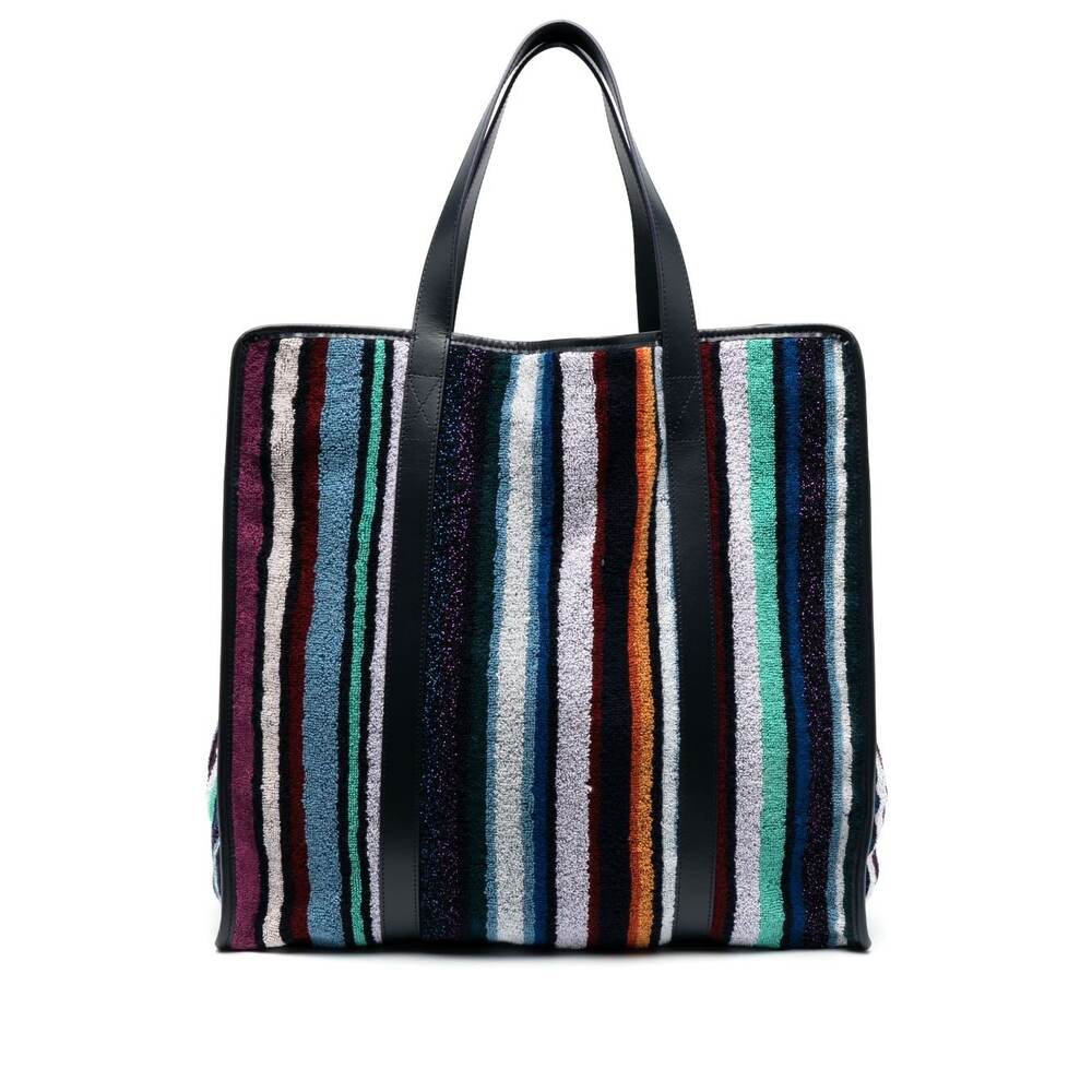 Shop Missoni Bag In Blue/pink