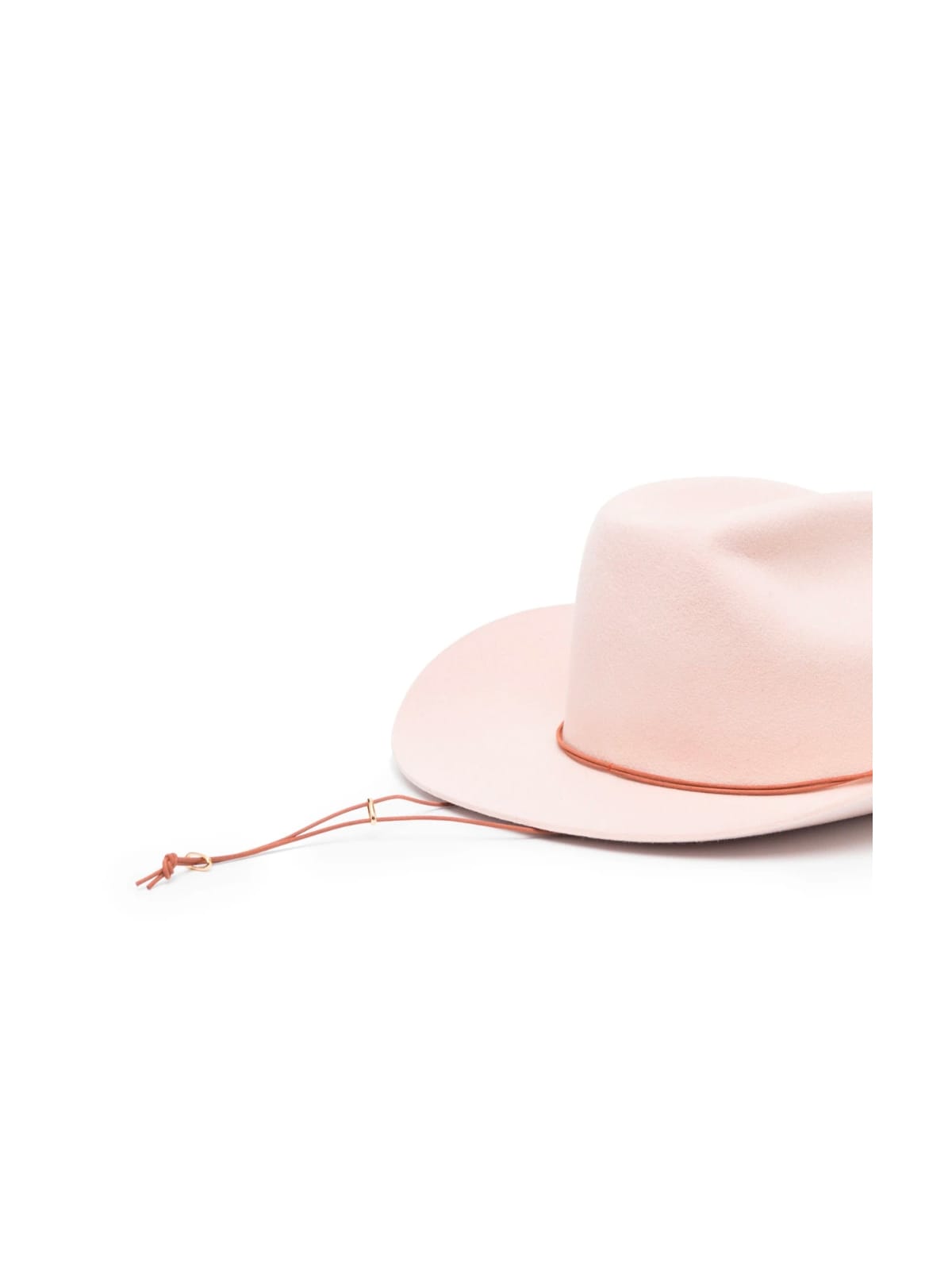 Shop Van Palma Ezra Wool Hat In Baby Pink