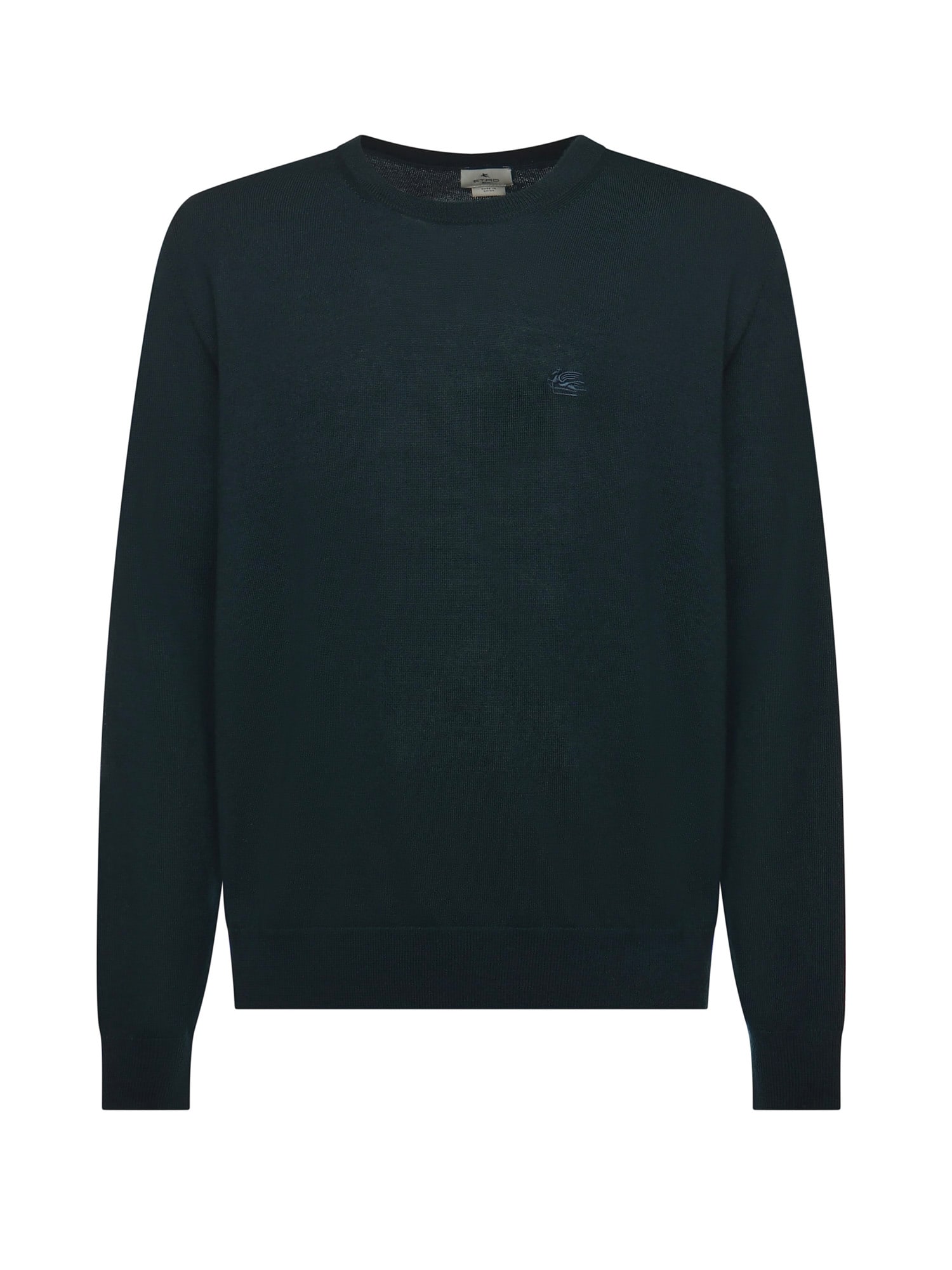 Etro Wool Sweater With Embroidered Monogram