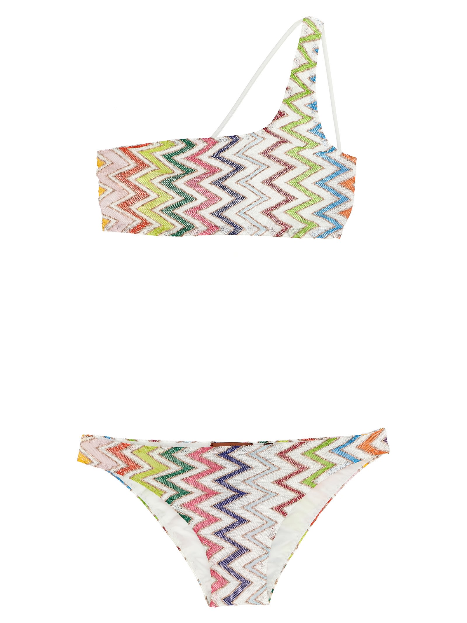 Missoni Zigzag Pattern Bikini Beachwear Multicolor In Multi