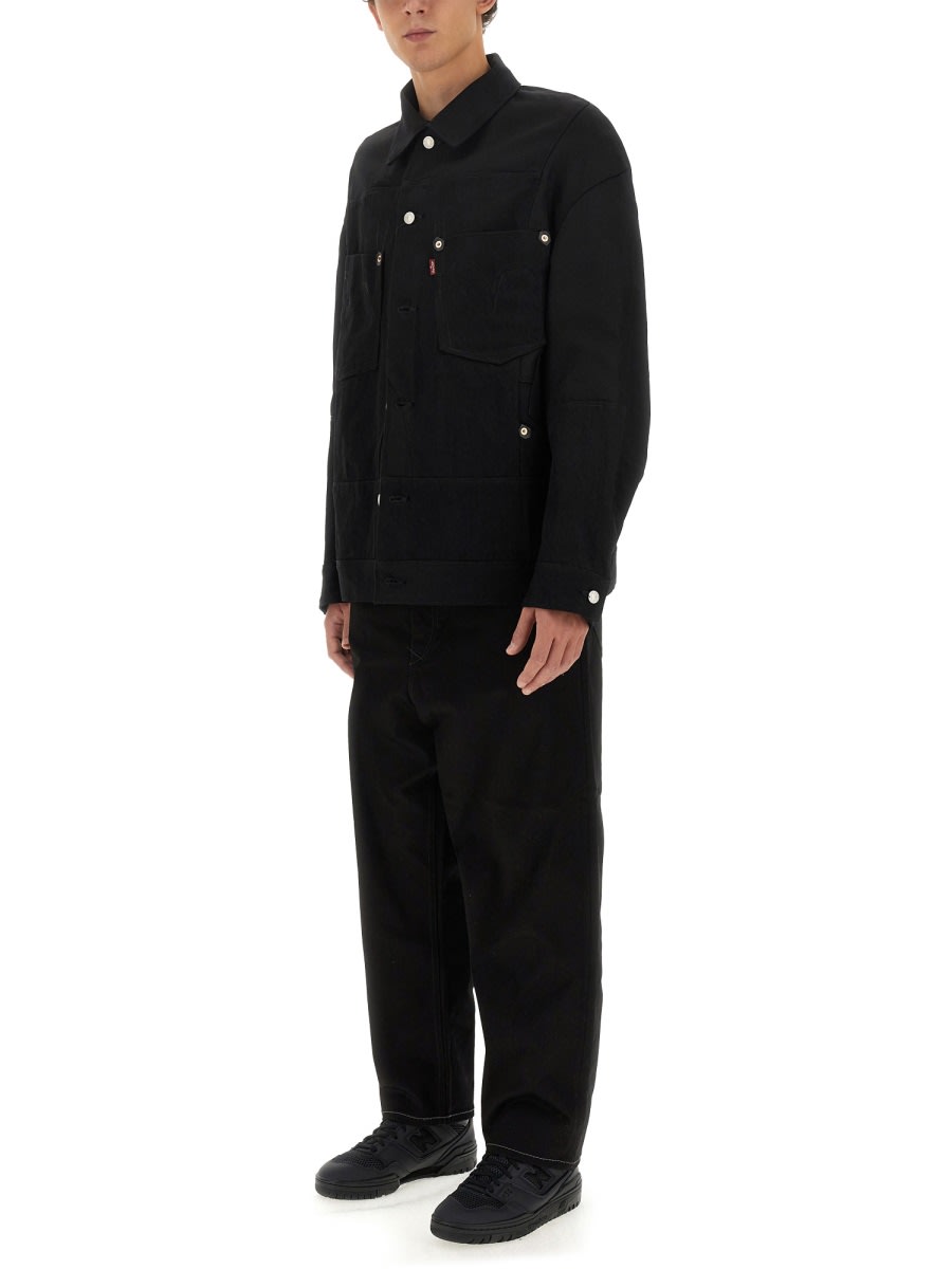 Shop Junya Watanabe X Levis Jacket In Black