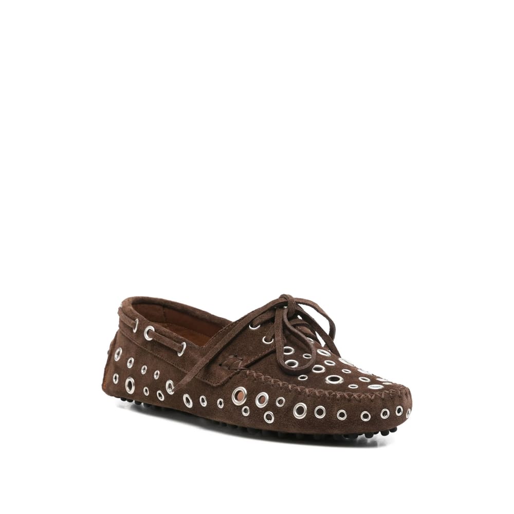 Gimaguas Eyelets Tie Loafers In Brown