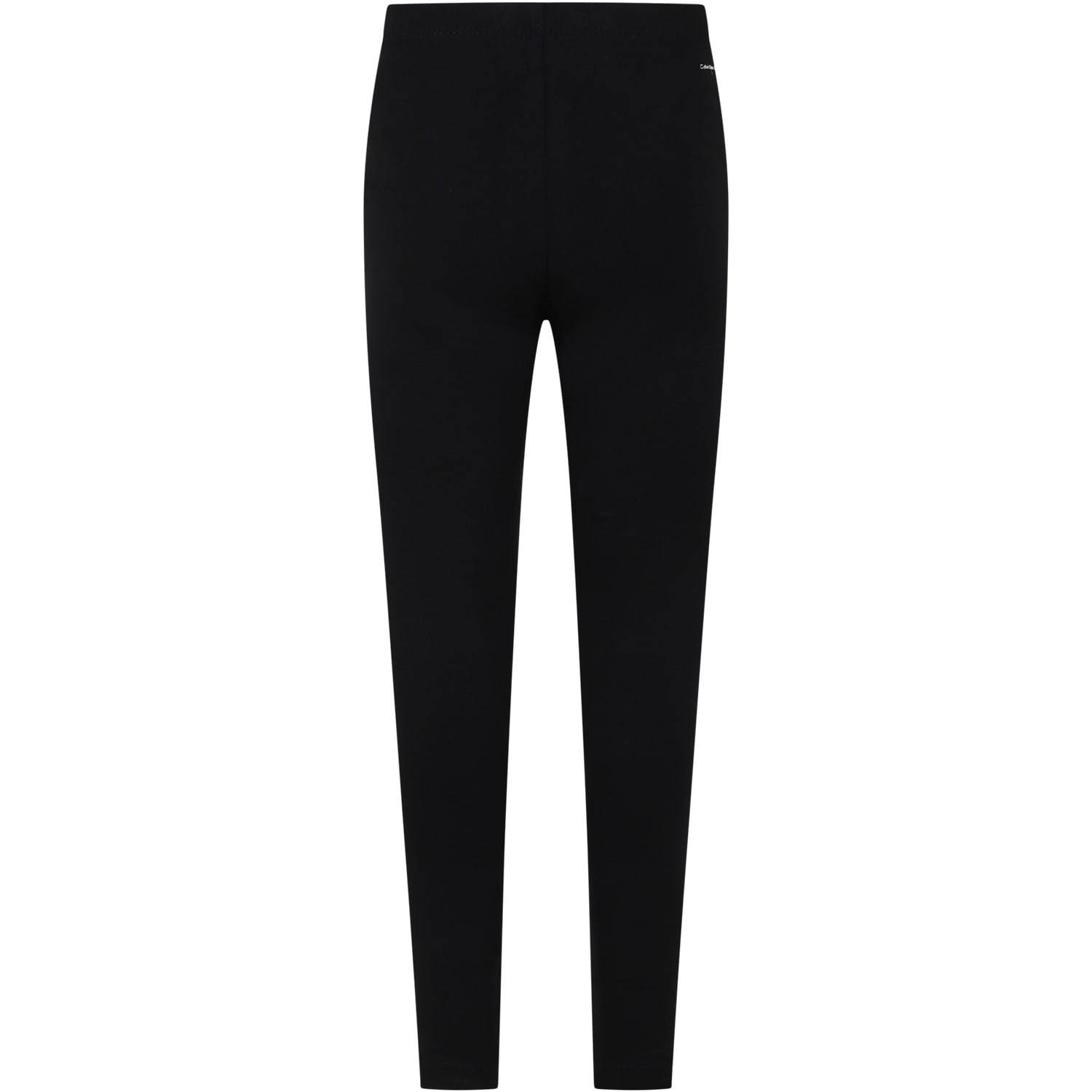 Calvin Klein Logo-print Cotton Trousers In Black