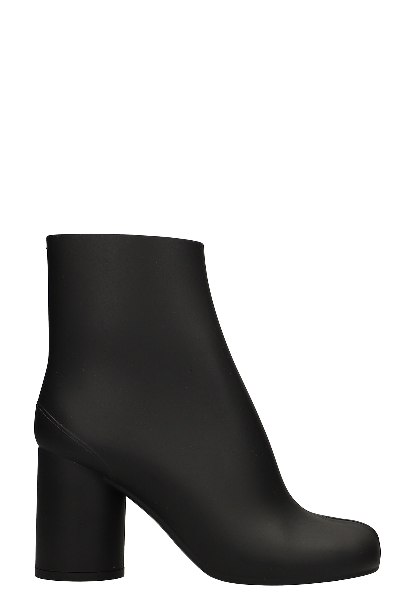 Maison Margiela High Heels Ankle Boots In Black Pvc