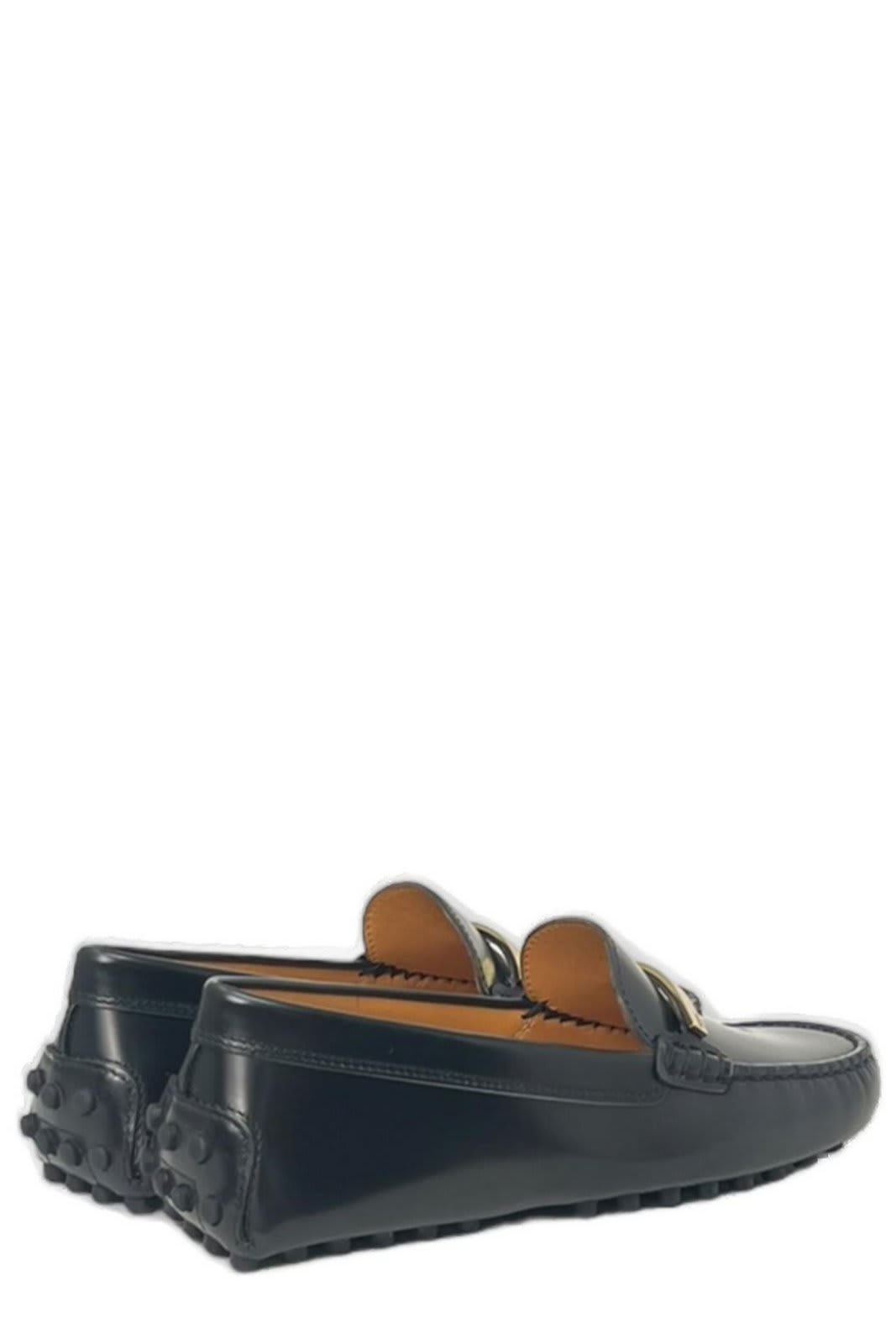 Shop Tod's Gommino Driving Loafers In Black