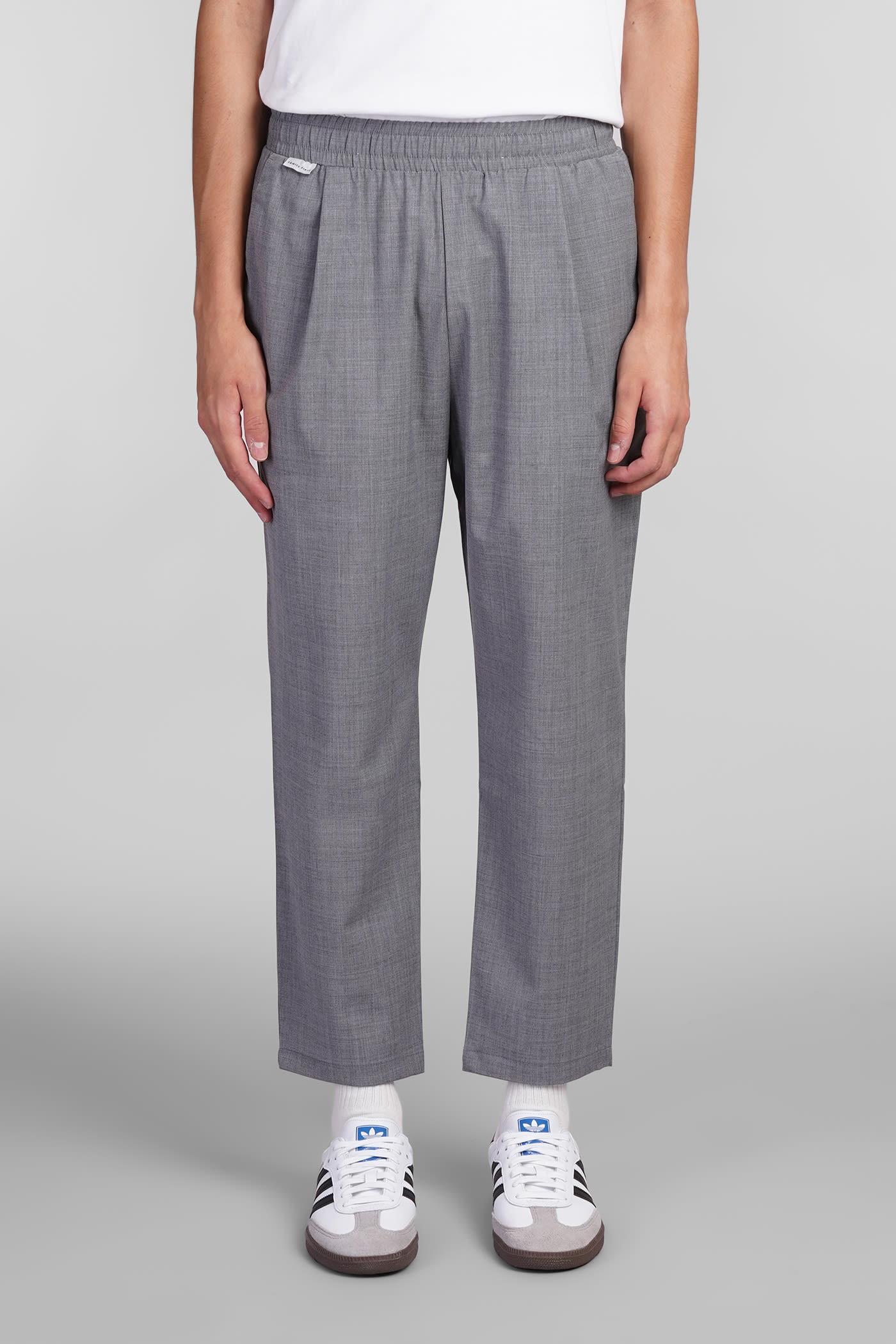 Shop Family First Milano Pants In Grey Polyester