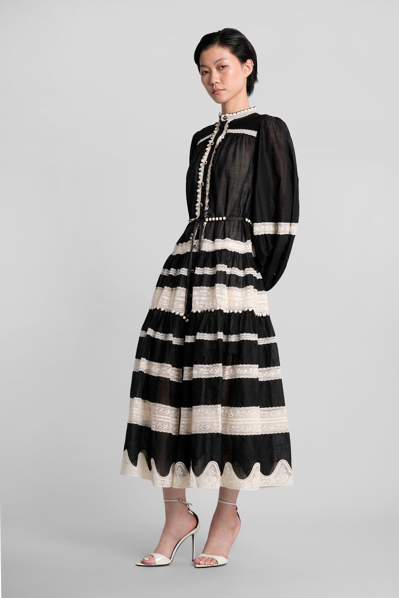 Zimmermann Rhiannon Billow Maxi Dress In Black