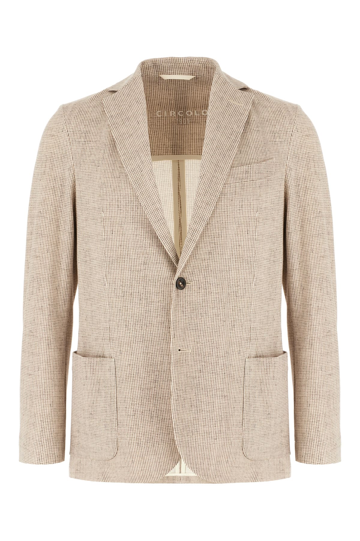Embroidered Stretch Cotton Blazer