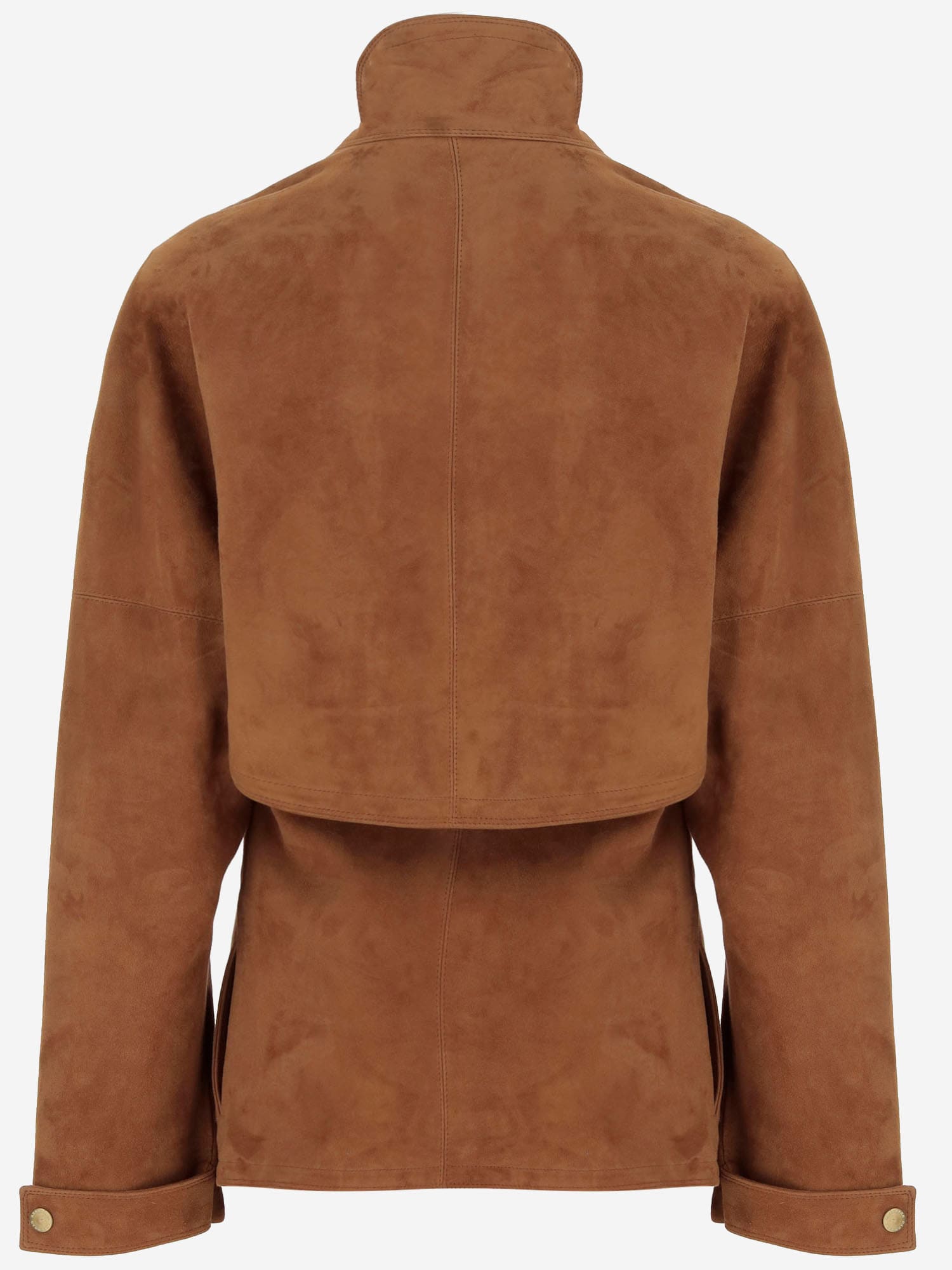 Darkpark Contour Cindy Suede Jacket In Brown
