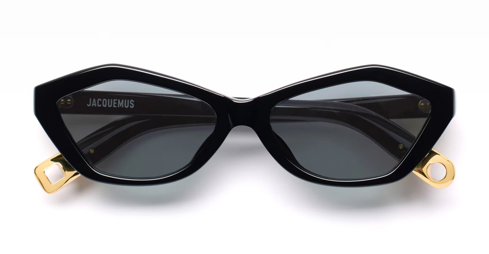 Jacquemus Bambino - Black Sunglasses In Bambino Black Yellow Gol