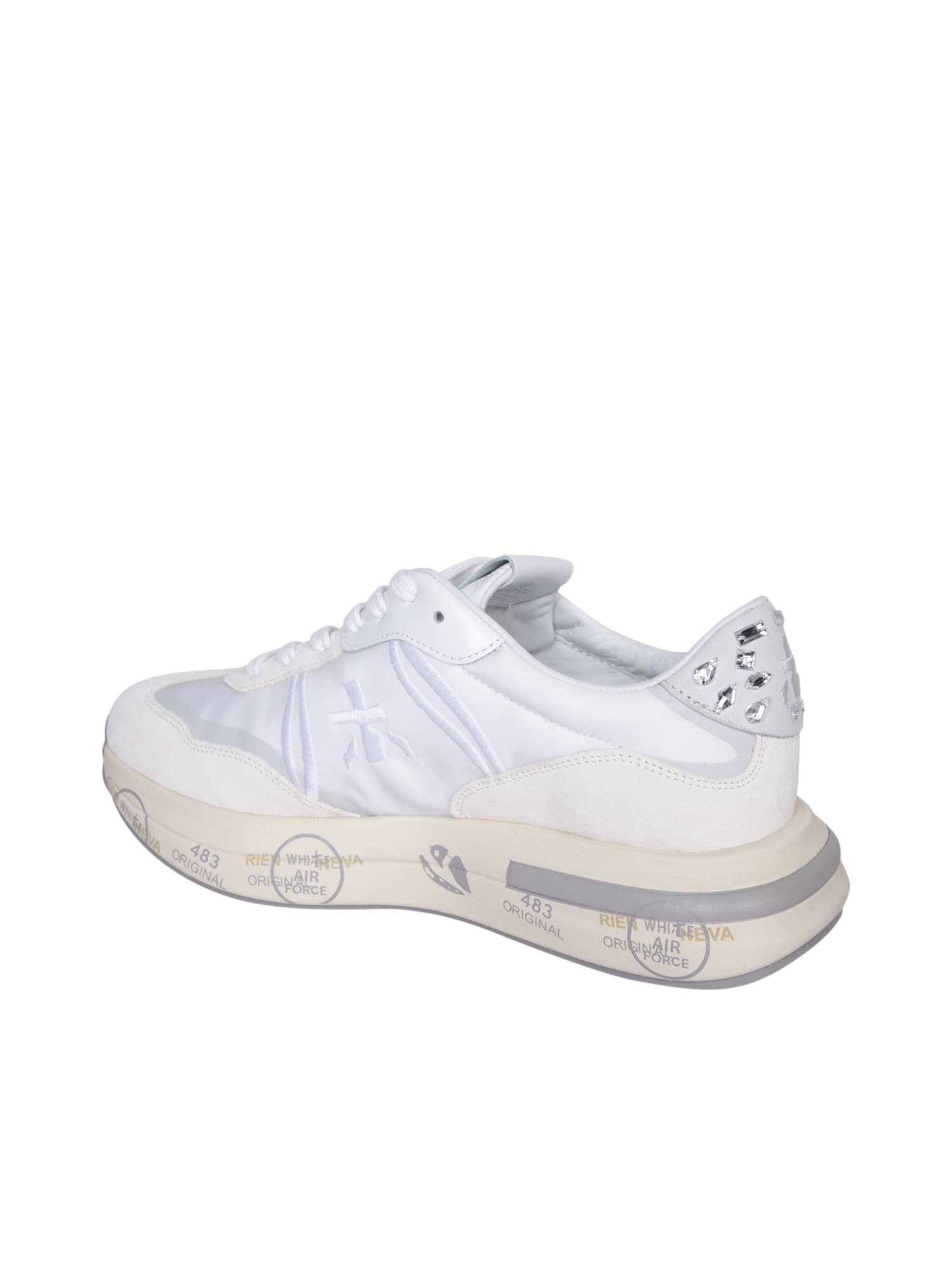 Shop Premiata Cassie White Sneakers