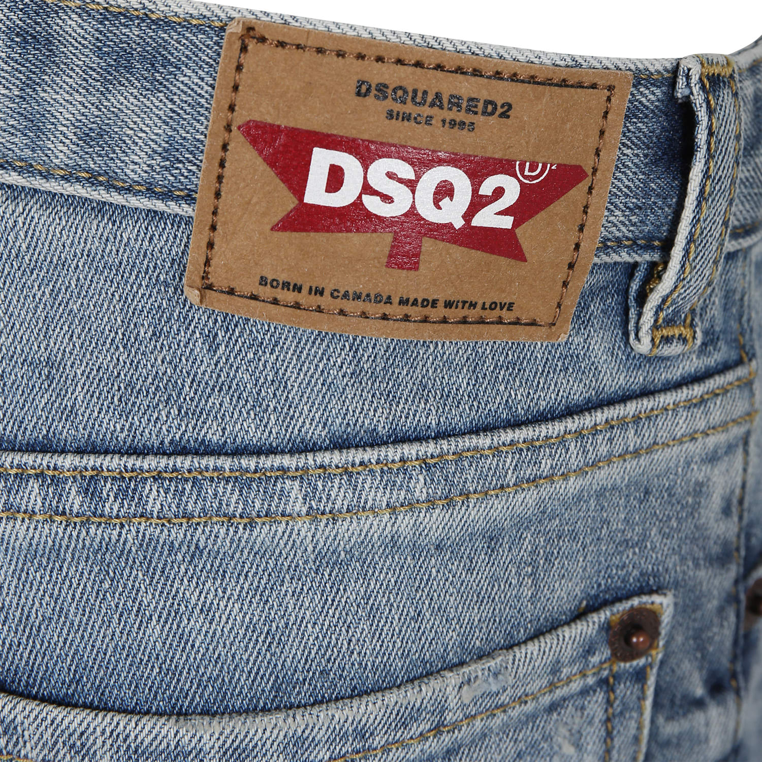 Shop Dsquared2 Denim Jeans For Boy With Logo