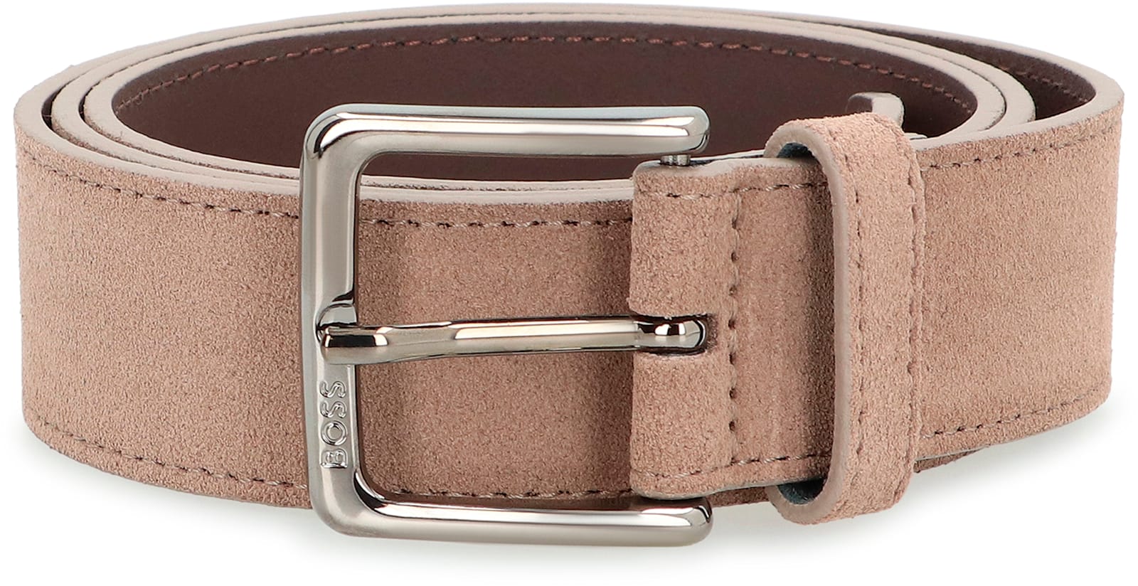 Hugo Boss Boss Faux Leather Belt In Brown