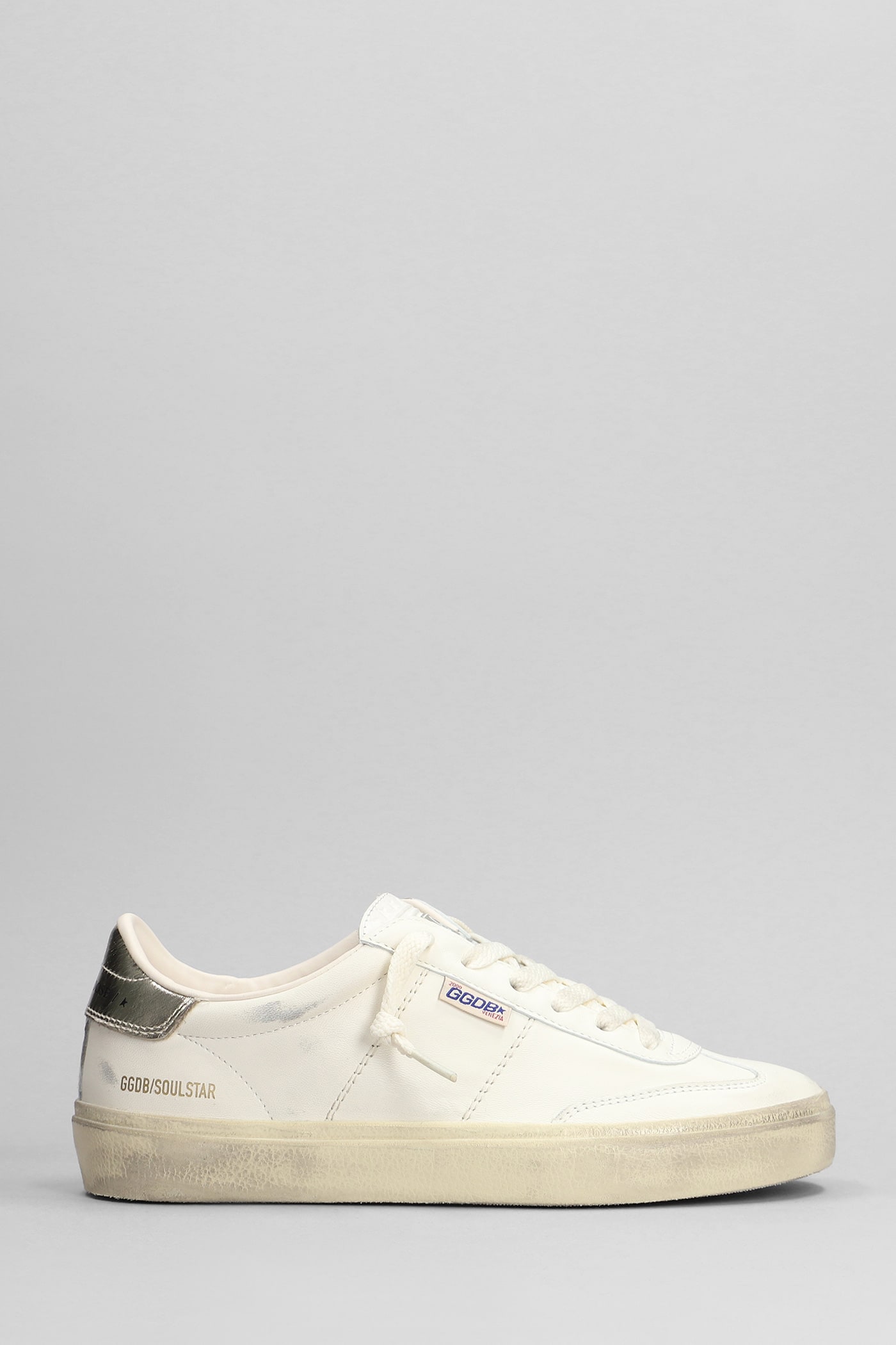 Shop Golden Goose Soul Star Sneakers In White Leather