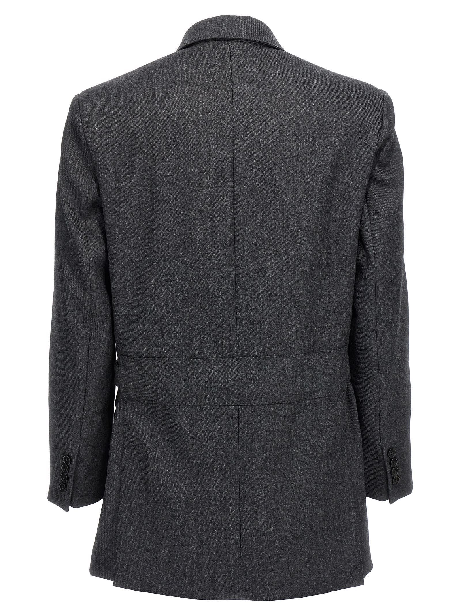 Shop Max Mara Latino Blazer In Gray