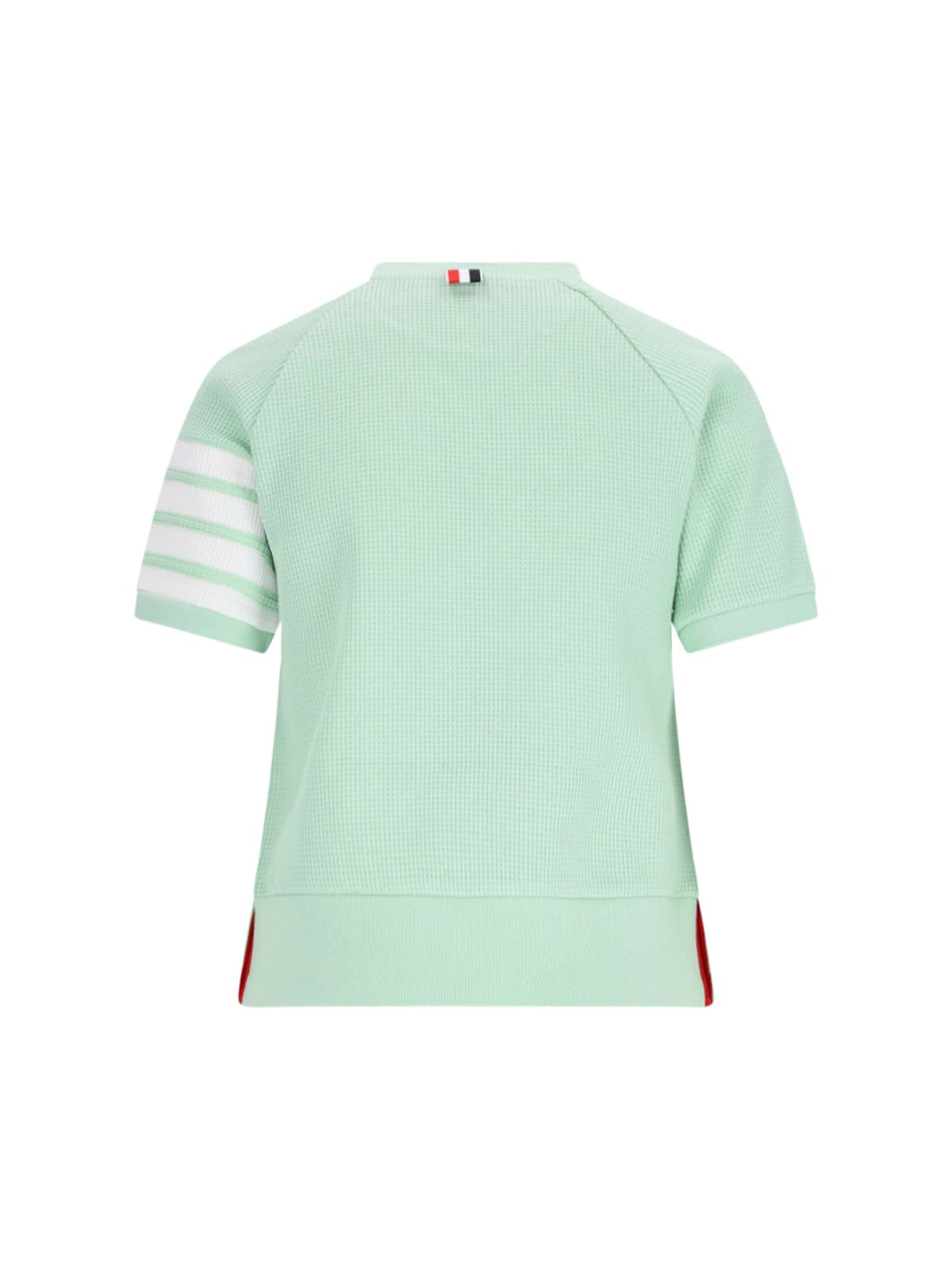 Thom Browne Woman Sweater Light Green Size 8 Cotton In Green