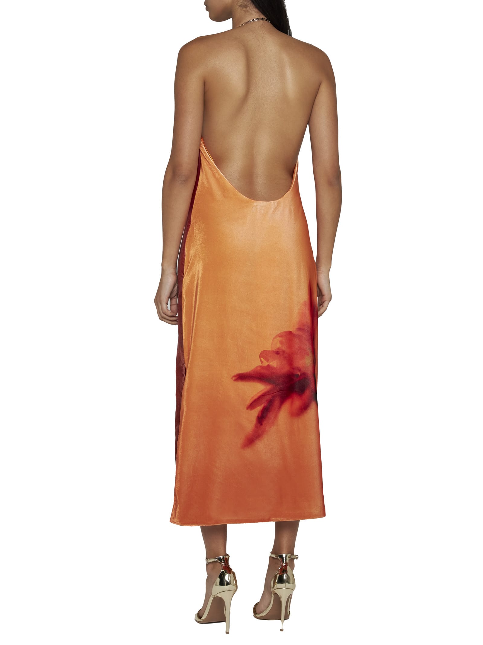 Shop Stine Goya Dress In Flowers Growing Under Orange W