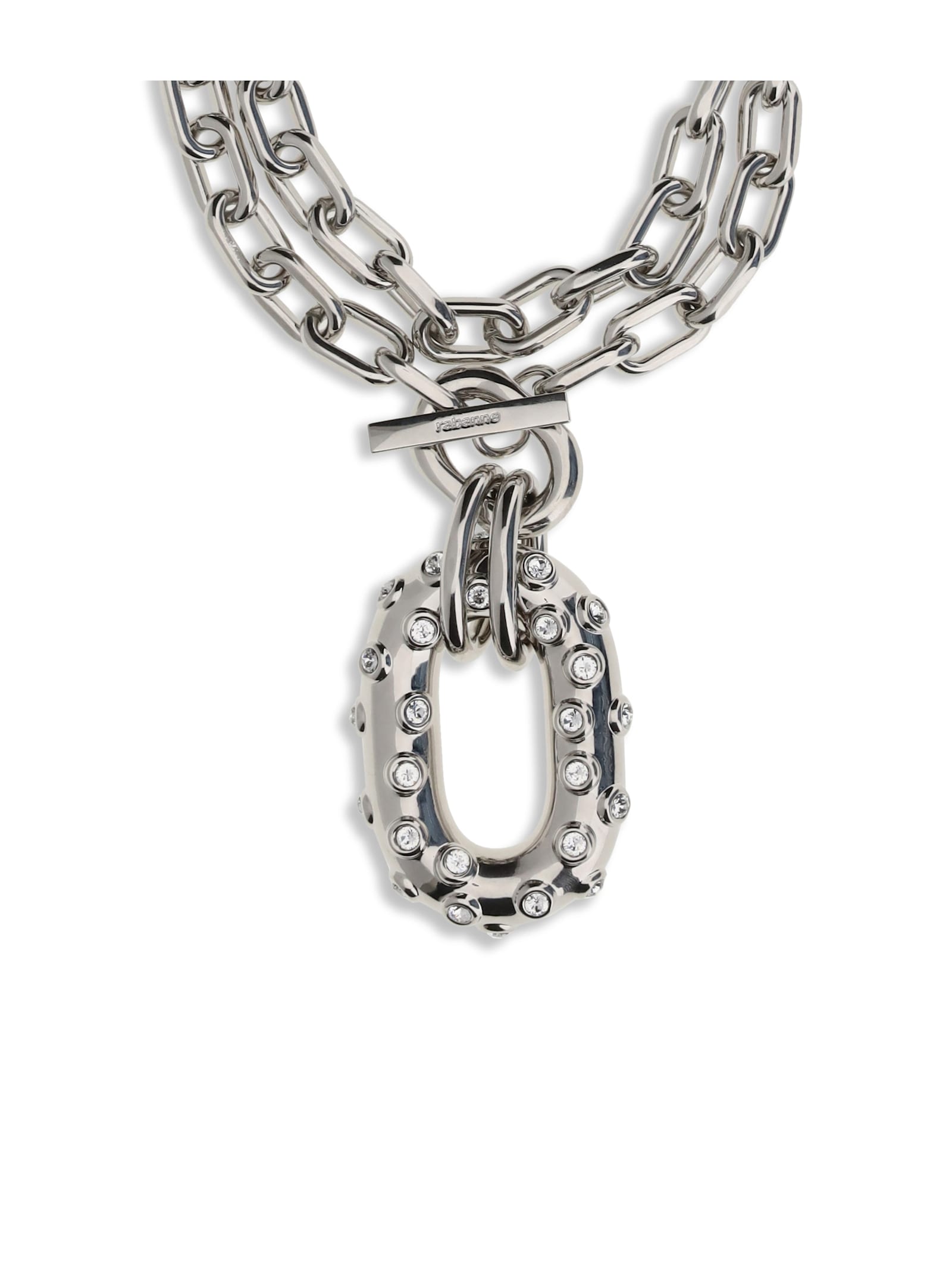 Rabanne Xl Link Necklace In Metallic